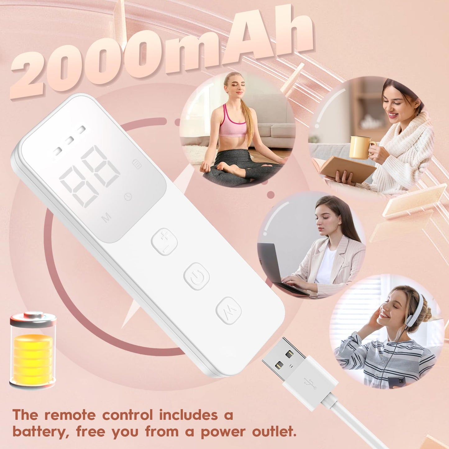 Soeumoir Red Light Therapy Mask, 7 Colors LED Face Mask Light Therapy with Rechargeable Controller, 850NM Near-Infrared Red Light Therapy Mask with Timing Function for Home Working Travel Skincare