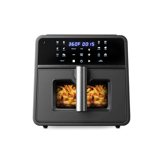 Emerson SmartVoice 10QT 6-in-1 Air Fryer, 1000+ Voice Control Commands, 100+ Recognized Food, No APP, No WIFI, No Setup, Nonstick Basket, Air Fry, Bake, Reheat, Dehydrate, 1700W