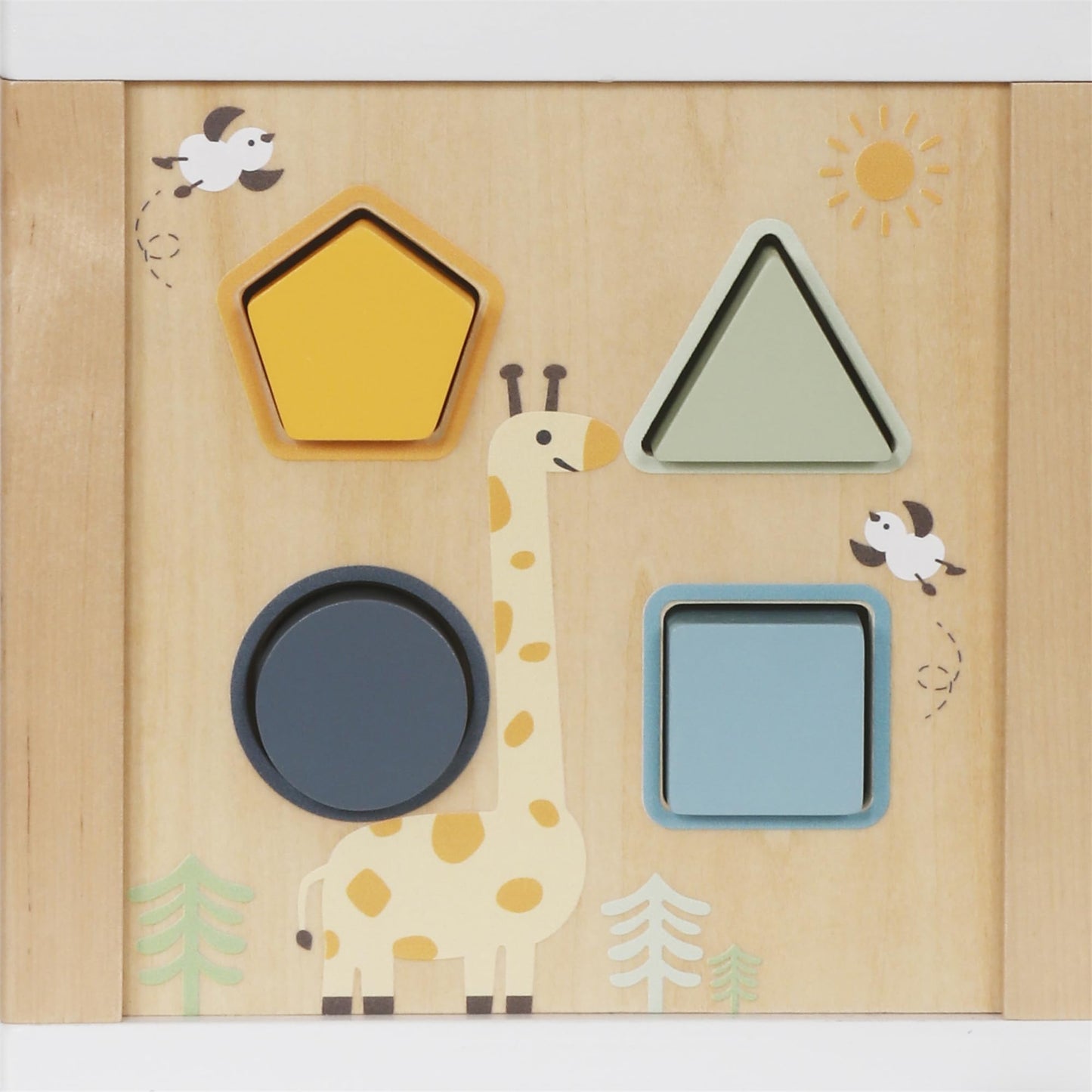 touch us Wooden Activity Cube, 6-in-1 Montessori Toys for 1+ Year Old Boys & Girls, Educational Learning Toys for 1 2 3 Year Old Baby|Bead Maze|Shape Sorter|Mirror|Gear
