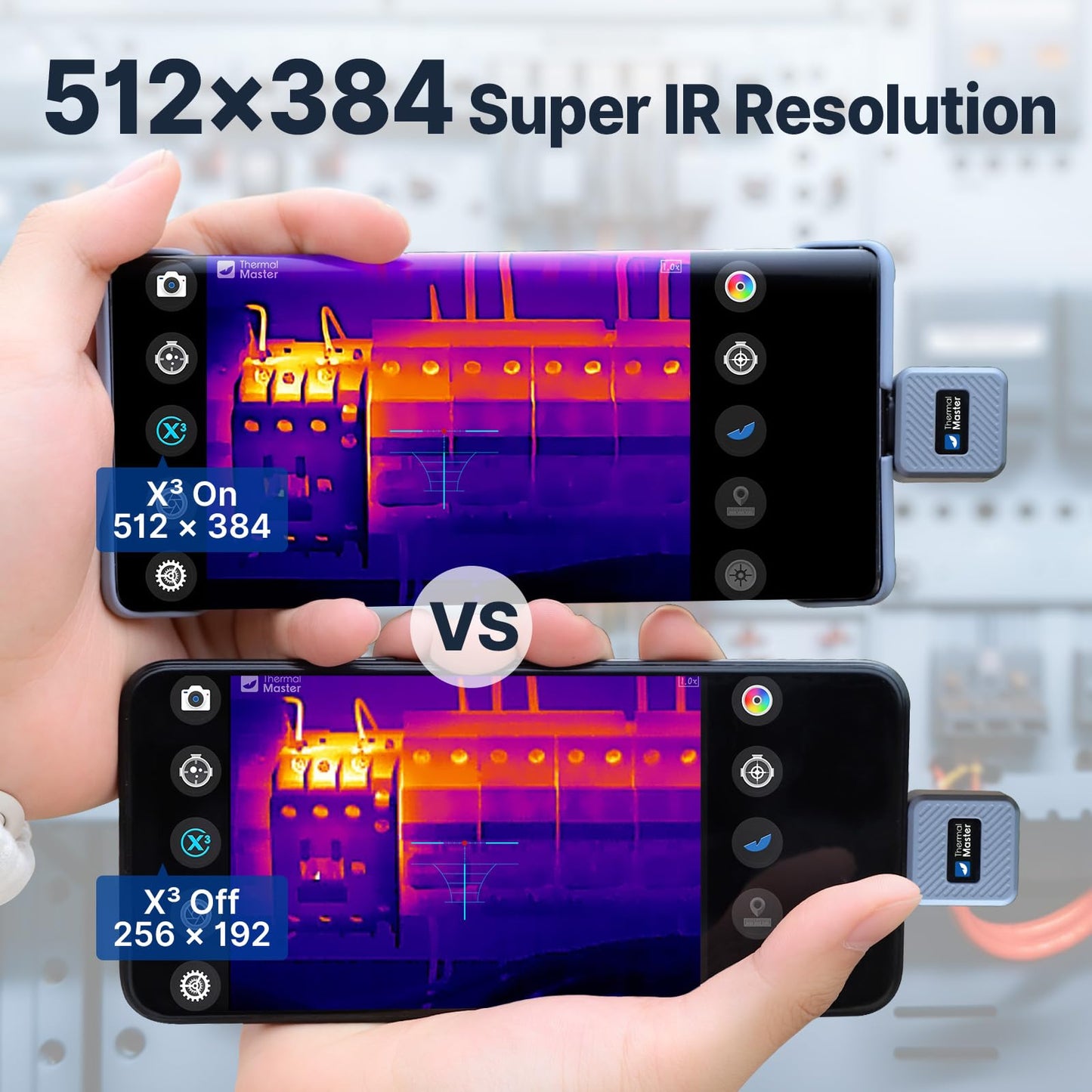 Thermal Camera for Android, X2 Thermal Night Vision Monocular, See 950 Yards, 50Hz, 15× Digital Zoom