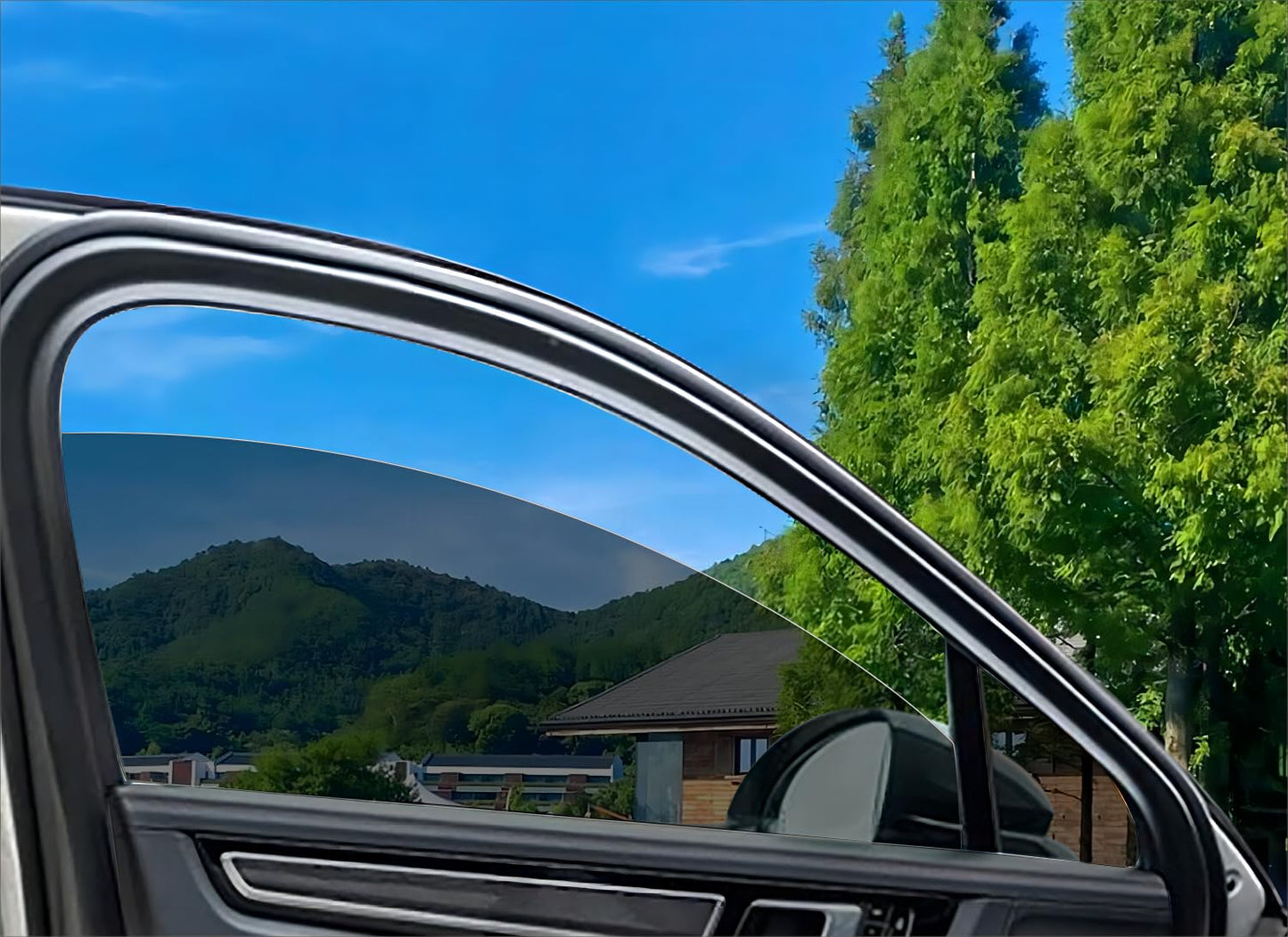 Detachable Car Side Window Tinting, UV Protection, Sun Protection, Privacy, Snow Blindness, Light Transmittance 33% (2018-2025 for Ford F150 Front Window)