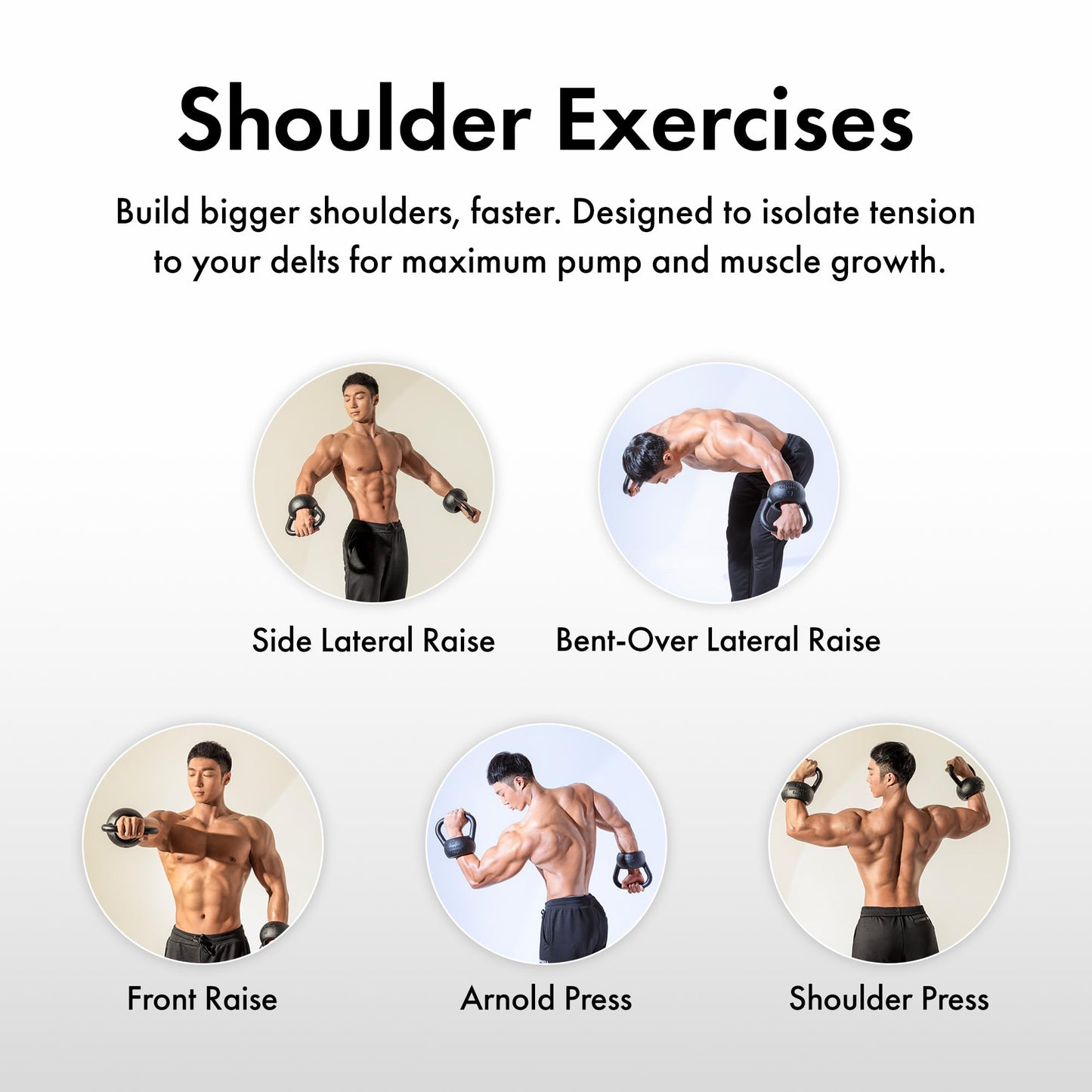 ShoulderBell, Patented Shoulder Exercise Dumbbells, 13Ibs - Precision Shoulder Targeting for Isolating Shoulder Muscles