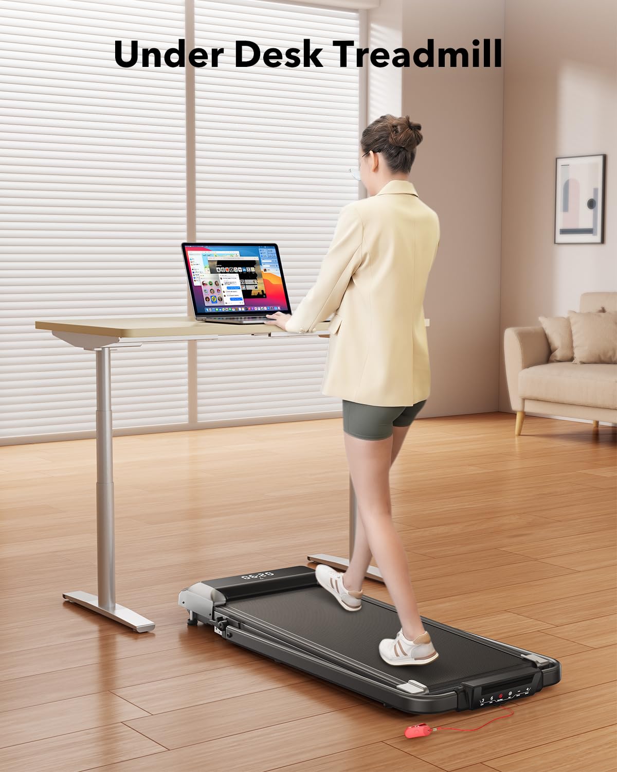 TOPUTURE Walking Pad Treadmill with 12% Incline, 6 in 1 Folding Treadmill with Adjustable Handle Bar for Home/Office, Under Desk Treadmills Portable Walking Pad with App, Remote Control & LED Display