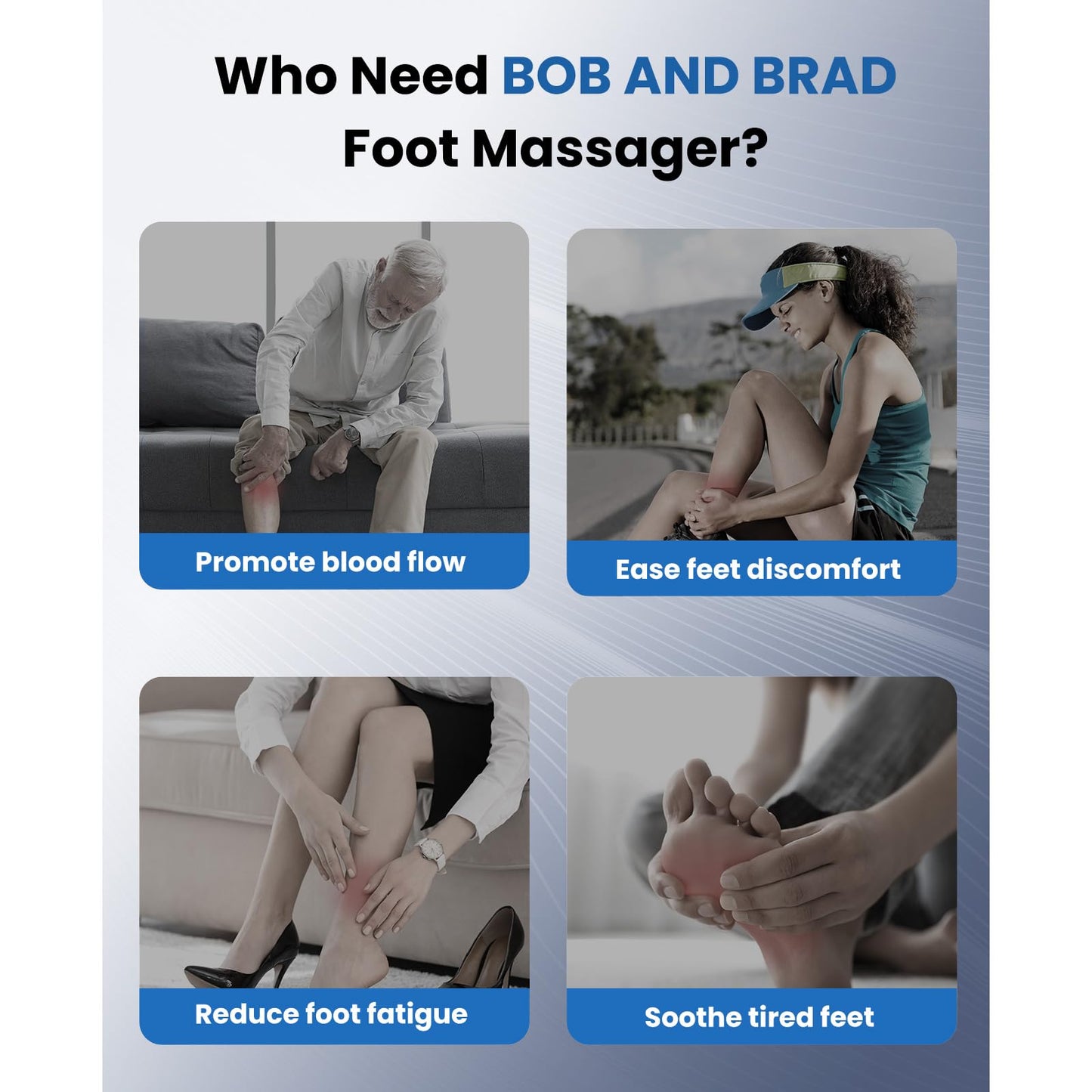BOB AND BRAD Foot Massager Machine with Heat and Remote, Fits up to Size 14, FSA Eligible HSA Shiatsu Deep Kneading Foot Massager for Plantar Fasciitis and Neuropathy