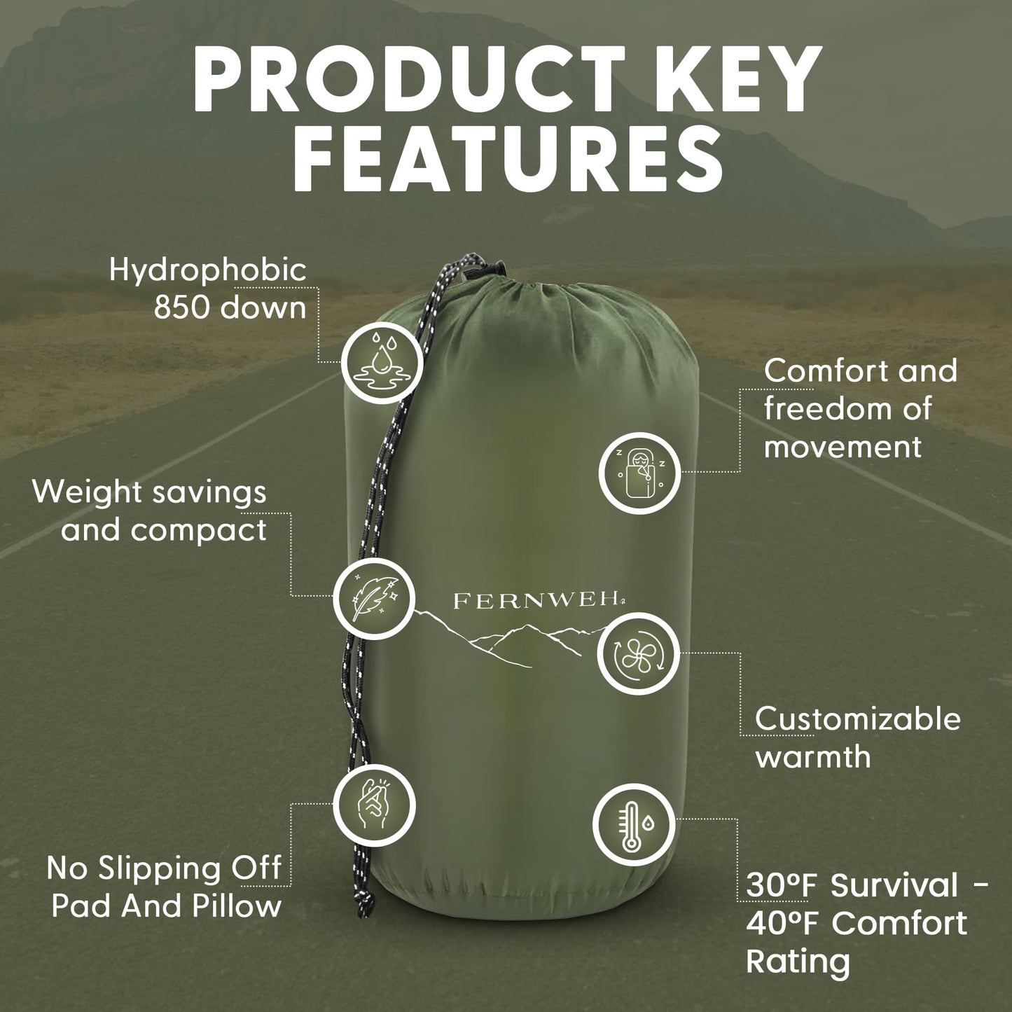 Two-Person Double Wide Sleeping Bag Top Quilt - 850 Down Ultralight Camping Blanket - 3.3 lbs, 30°F Rated, Water-Resistant Backpacking Quilt