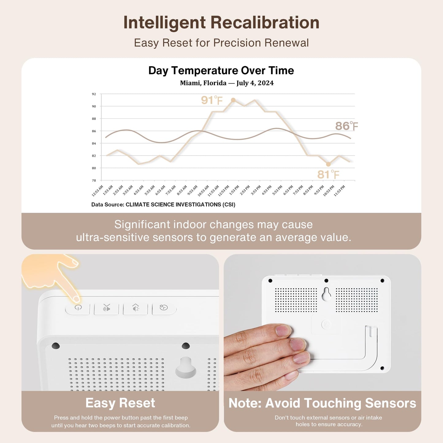 Professional 16 in 1 Air Quality Monitor Indoor 10h Battery & 5.5" Display 9 AQI+7 AQI Alerts, Portable CO2 Monitor Air Quality Tester for CO2, TVOC, PM2.5 PM1.0 PM10, HCHO Temp/ Humidity AQI & Time