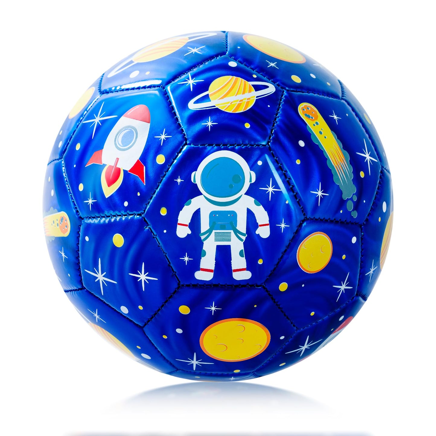 EVERICH TOY Kids Soccer Ball Size 3 for Toddlers Kids 2-5 5-8 - Glitter Cartoon Design with Pump Deflated - Sports and Outdoors Toys Games - Easter Basket Stuffers Birthday Gifts for Boys Girls