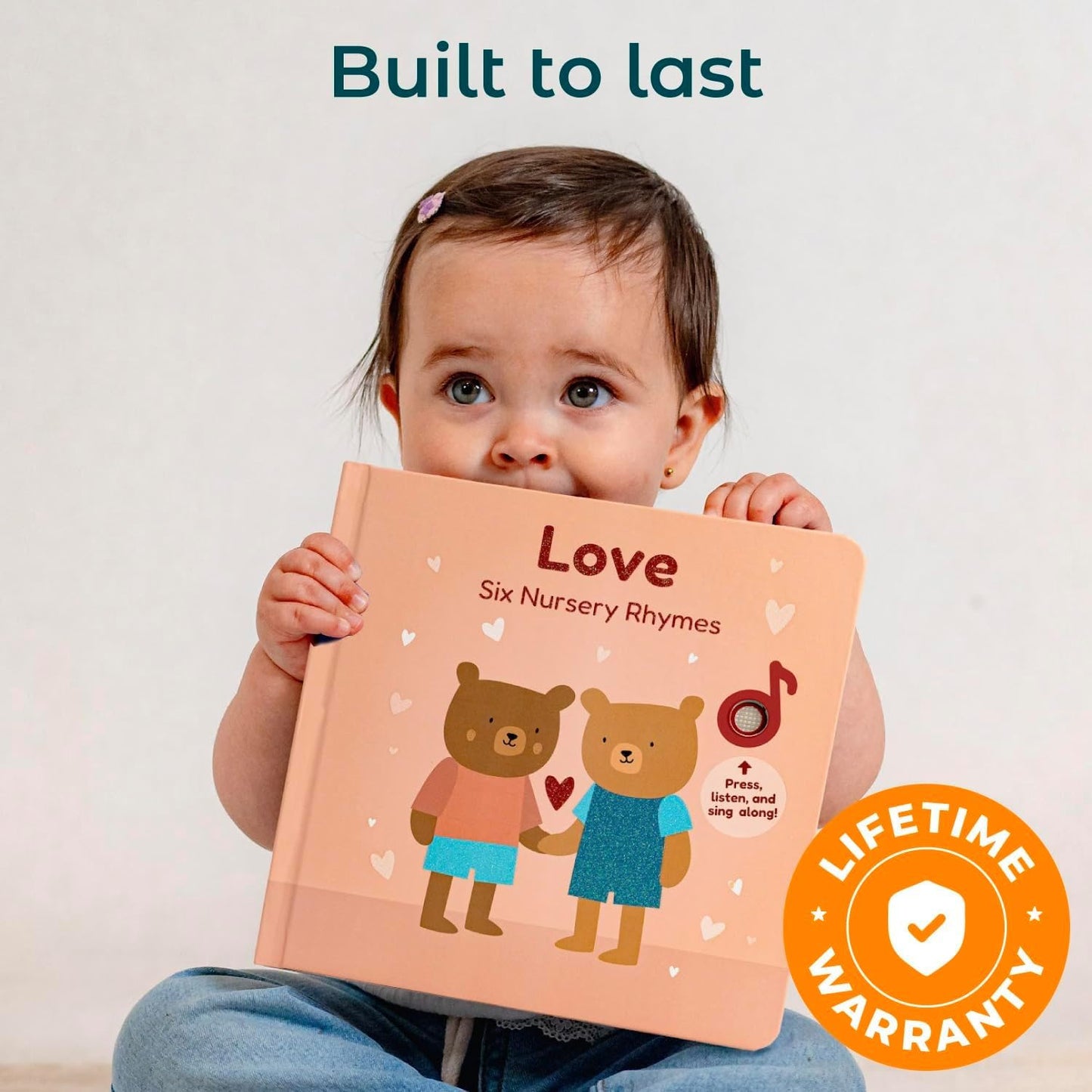 Cali's Books Music Books for Toddlers 1-3 Years Old - Toddler Valentines Day Book for Kids, Valentine Baby Sound Book for Girls, Musical Song Toy for 1 Year Old, Singing Toys for 2 Year Olds