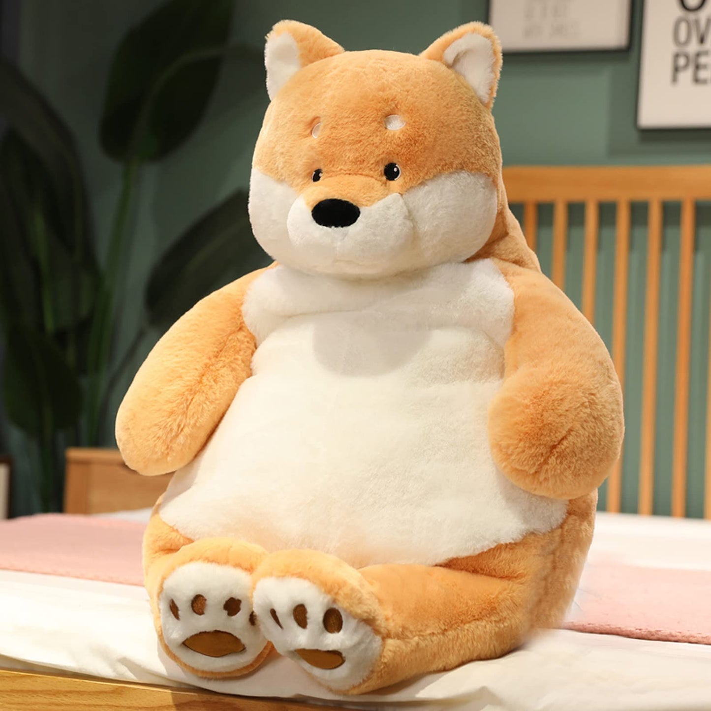 ronivia Shiba Inu Weighted Stuffed Animals, 21.5" 5.2 lbs Weighted Shiba Inu Dog Plush Toy Large Weighted Plush Animal Pillow Gifts for Boys and Girls