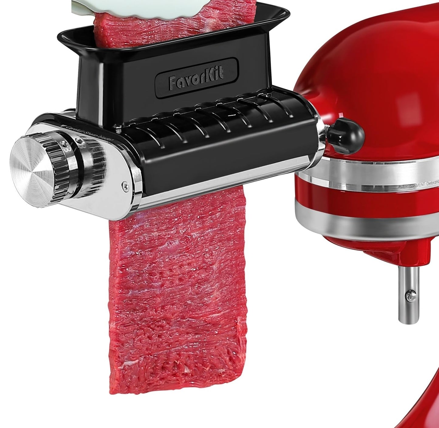 3 Thickness Adjustable Meat Tenderizer Attachment for Kitchenaid Mixers,Steak Cuber Processor Accessories for Kitchen aide,Dishwasher Safe, Black