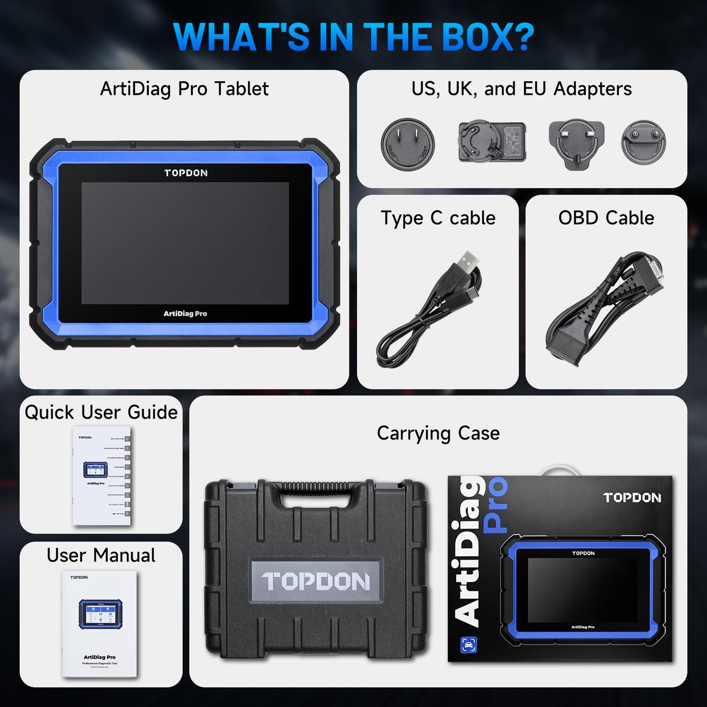 TOPDON ArtiDiag Pro OBD2 Scanner Diagnostic Tool, Bidirectional Scan Tool with ECU Coding, 35+ Services, V.A.G Guided, FCA SGW, Can FD DoIP/All System Diagnosis