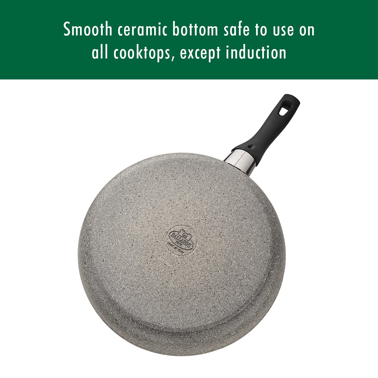 BALLARINI Parma by HENCKELS 10-pc Nonstick Pot and Pan Set, Made in Italy, Set includes fry pans, saucepans, sauté pan and Dutch oven with lid,Gray