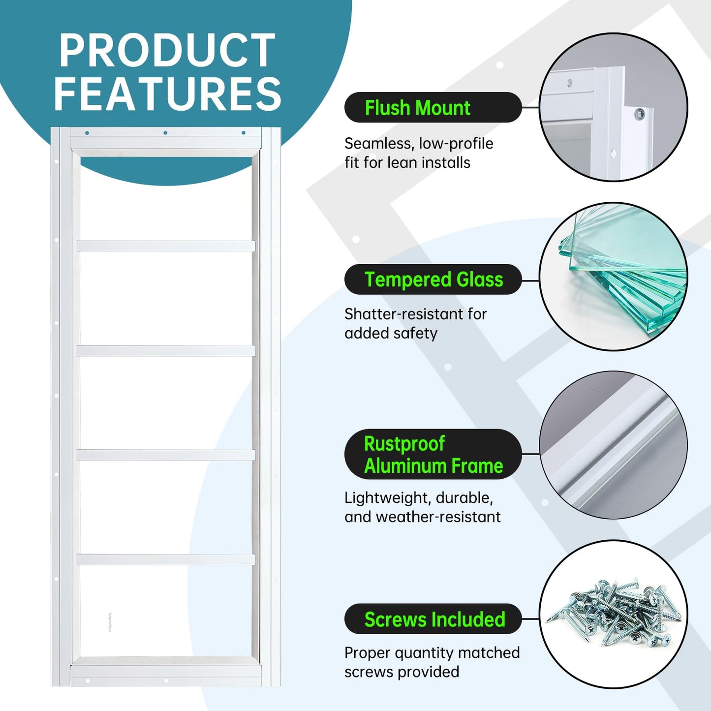 Melkus Shed Window 12"x30" 2 Pack Transom Window Fixed Design with Tempered Glass, Perfect for Shed, Chicken Coop, Barn, Greenhouse, Garage, Playhouse, Storage Room, White