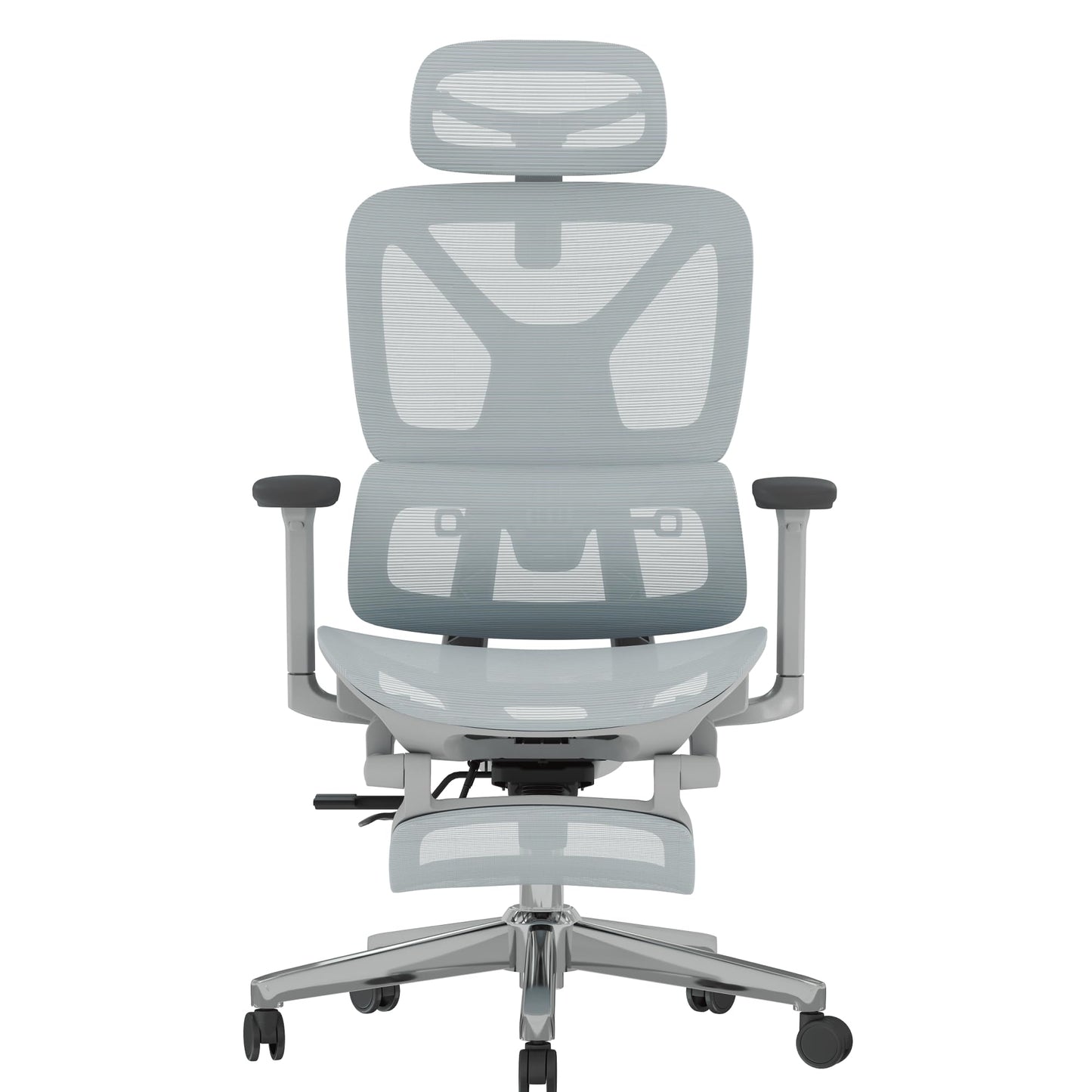 FLEXISPOT ErgoX Premium Ergonomic Office Chair with Footrest- Adjustable 3D Armrests, Dynamic Lumbar Support, Recline & Tilt Function, Mesh Seat, for Home & Office Use,Blue