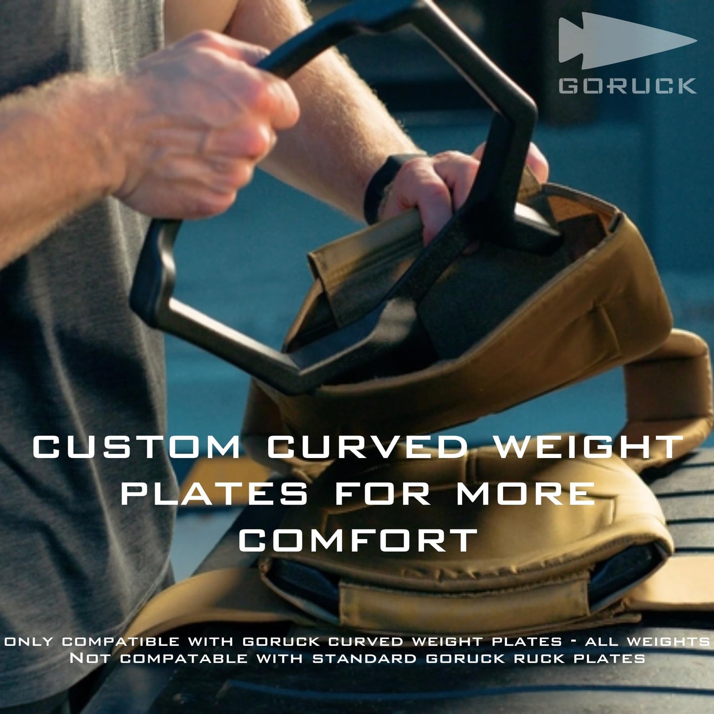 GORUCK Rucking Weighted Vest for Men and Women - Ergonomic Design for Walking, Running, and Weight Loss Training - Adjustable Weight Vest with Strorage Pocket - S/M Black