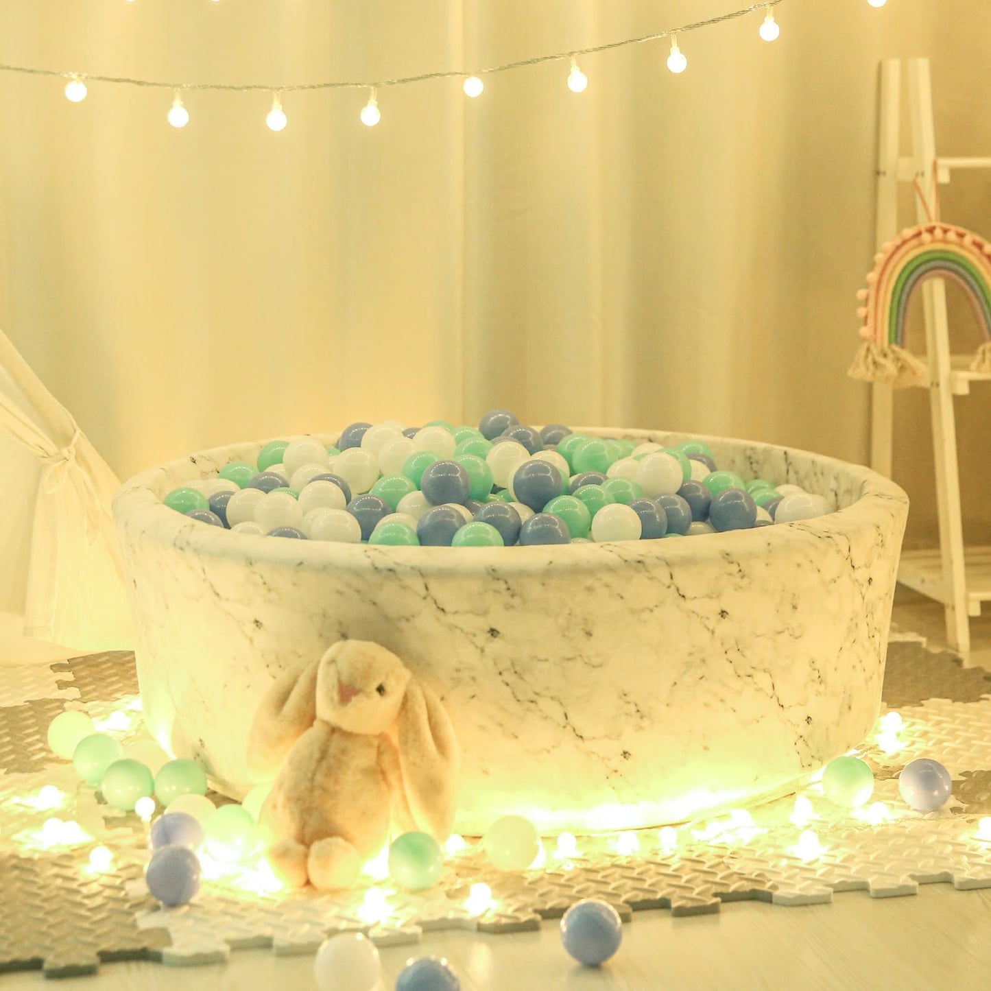 STARBOLO Ball Pit Balls- 100 200 500pcs Phthalate Free BPA Free Non-Toxic Crush Proof Play Balls Play Balls for Toddlers Kids Play Tent Pool Playhouse Playpen Party Decoration.