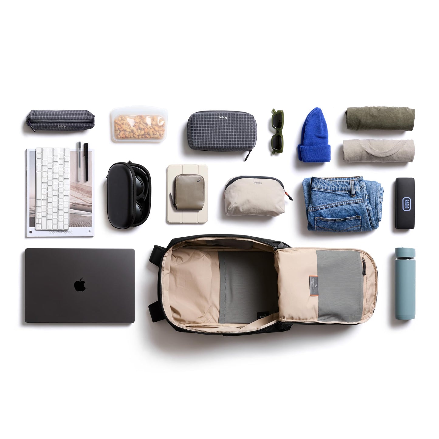 Bellroy Transit Workpack (26 liters, laptops up to 16”, tech accessories, gym gear, shoes, water bottle, daily essentials) - Black