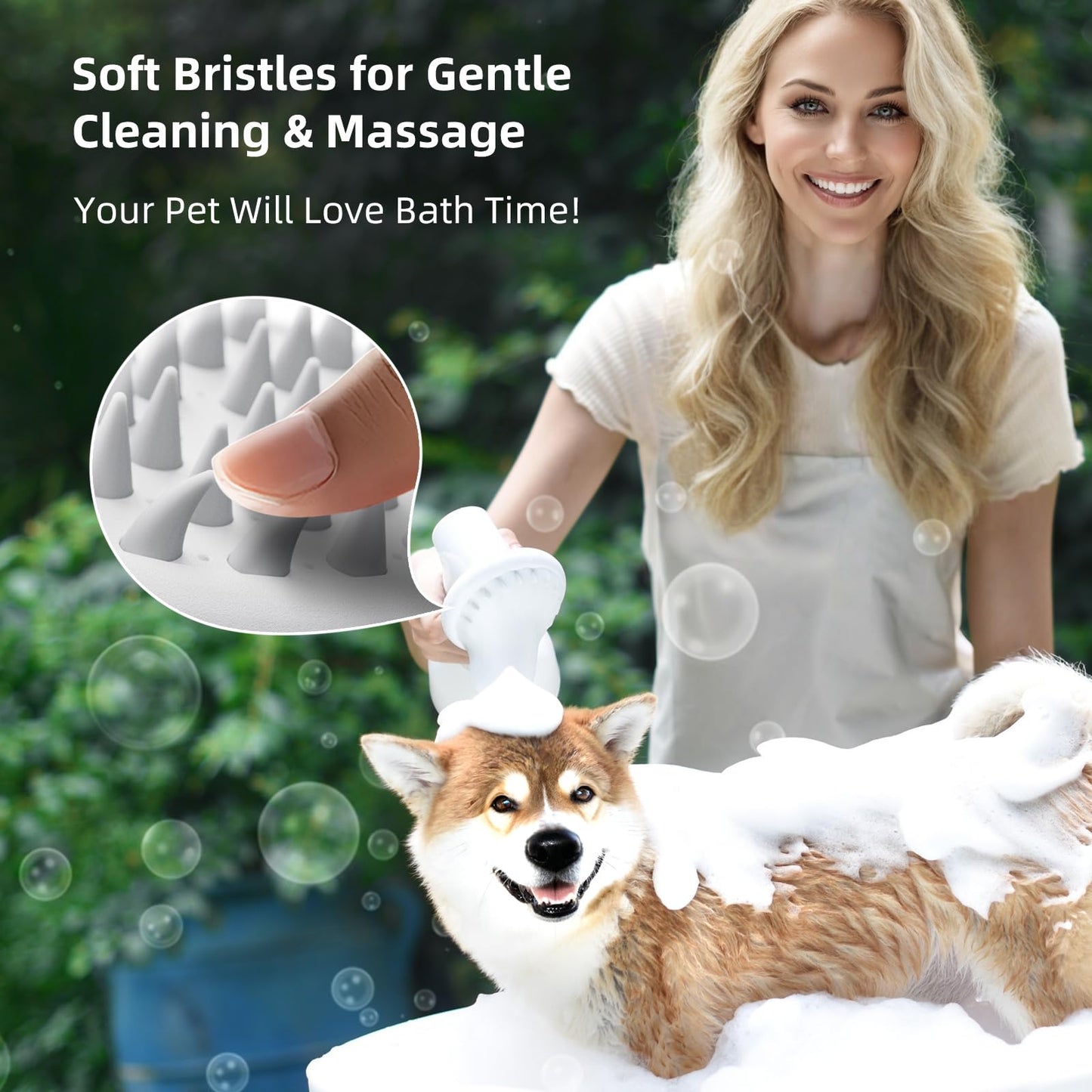 uahpet Automatic Ball Launcher+Automatic Foaming Pet Brush