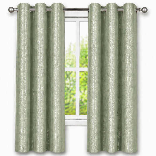 Dainty Home Blackout Curtains 76 x 84 Inch – Thermal Insulated Window Curtains for Bedroom & Living Room, Room Darkening Drapes, Noise Reducing Energy Saving Panels, 2 Panel Set (38” Wide Each)