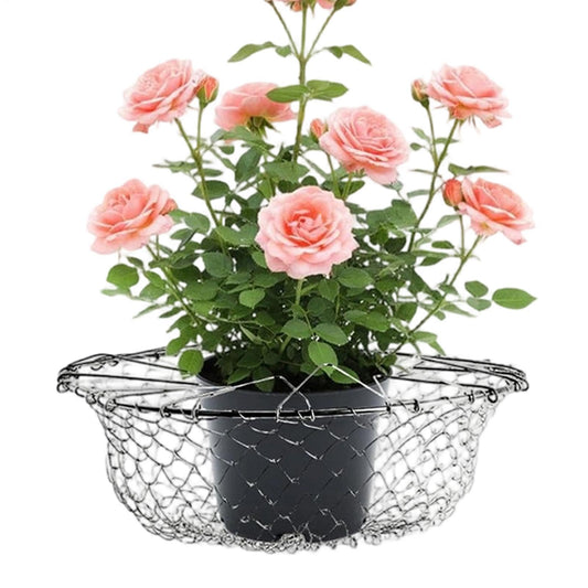 Adjustable Planter Insert For Pots, Heavy Duty Rustproof Plant Riser With Hanging Chains, Rustproof Stainless Steel Plant Pot With Chains For Indoor & Outdoor Flower Pots, Home Garden, Patio