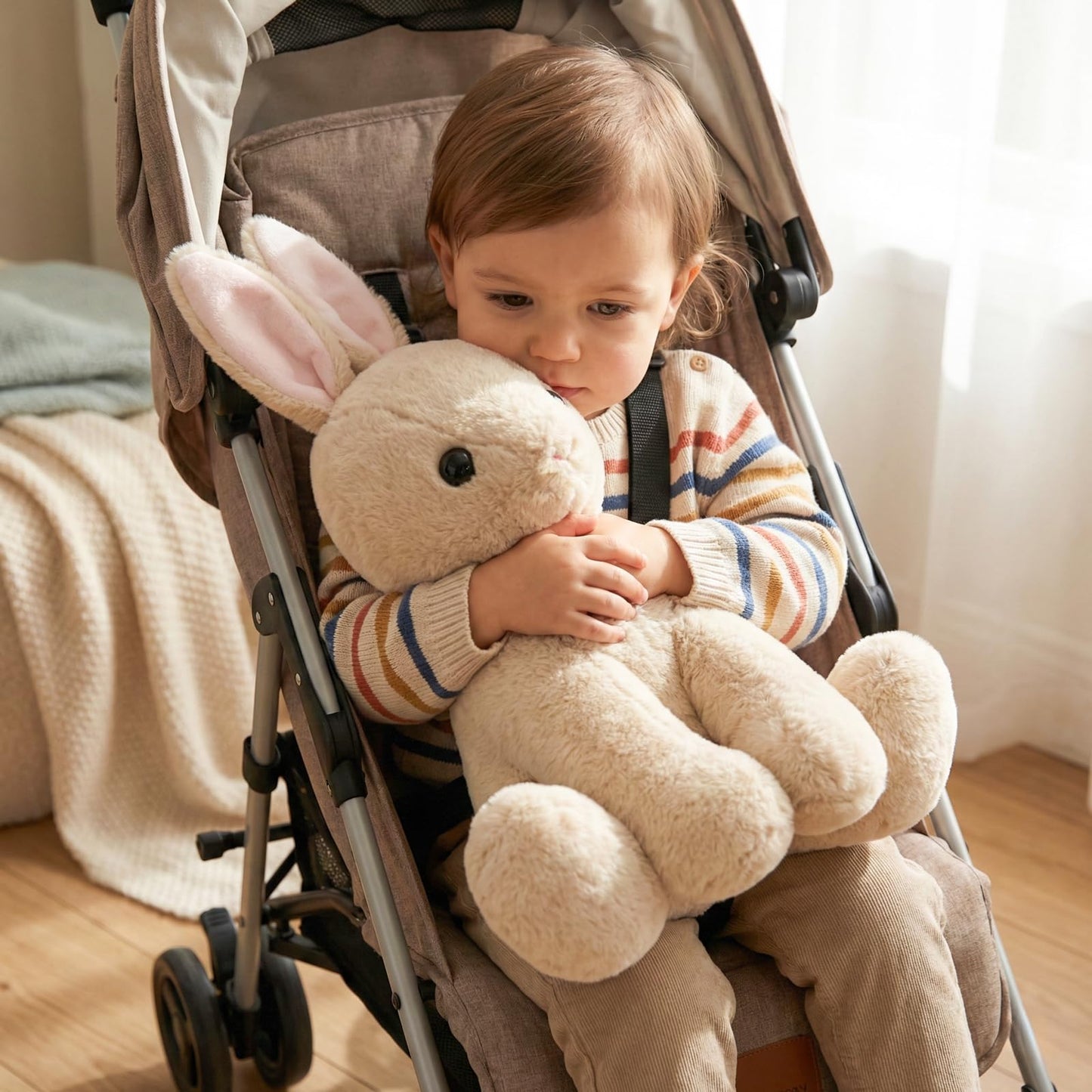 WEIGEDU 17.3-Inch Rabbit Bunny Stuffed Animal Plush Toy for Kids, Boys, Girls, Babies - Perfect Birthday, Easter, and Christmas Bedtime Gift