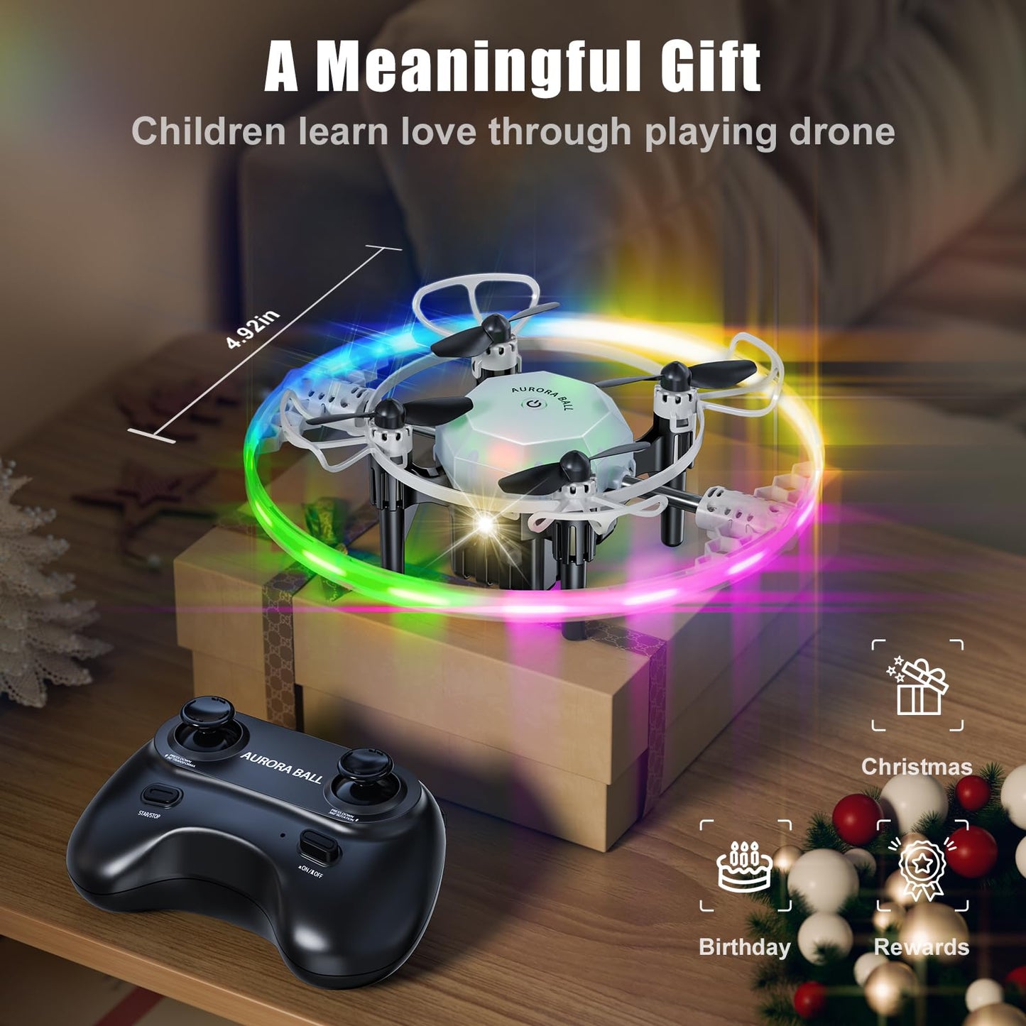 Drones for Kids, 2025 Mini RC Drone Quadcopter with 360 Degree Flip, 90 Degree Surround Flight, 8, 9, 10, 11, 12 Years Old Boys and Girls Ideal Gift Toys
