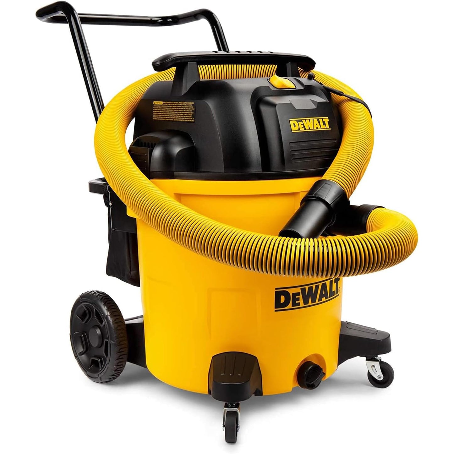 DEWALT DXV16PA 16 Gallon Poly Wet/Dry Vac/Acc, 6.5HP Shop Vacuum Wet/Dry for Jobsite/Workshop, Yellow
