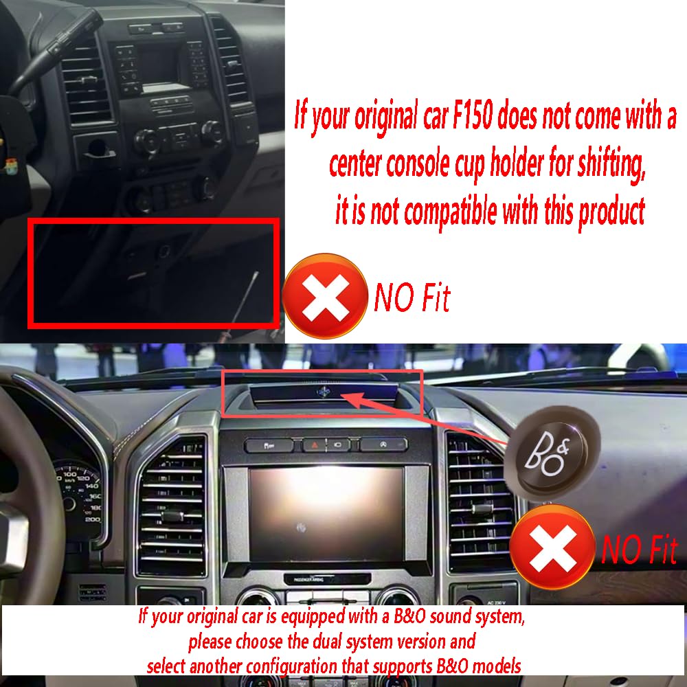 Upgrade Car Radio for Ford F150 2015-2021 Car Radio Android 14 Stereo Replacement 13.1 inch Touch Screen 8core CPU Tesla Vertical Screen Style with Wireless Carplay & Android Auto (13.1 inch 6GB+64GB)
