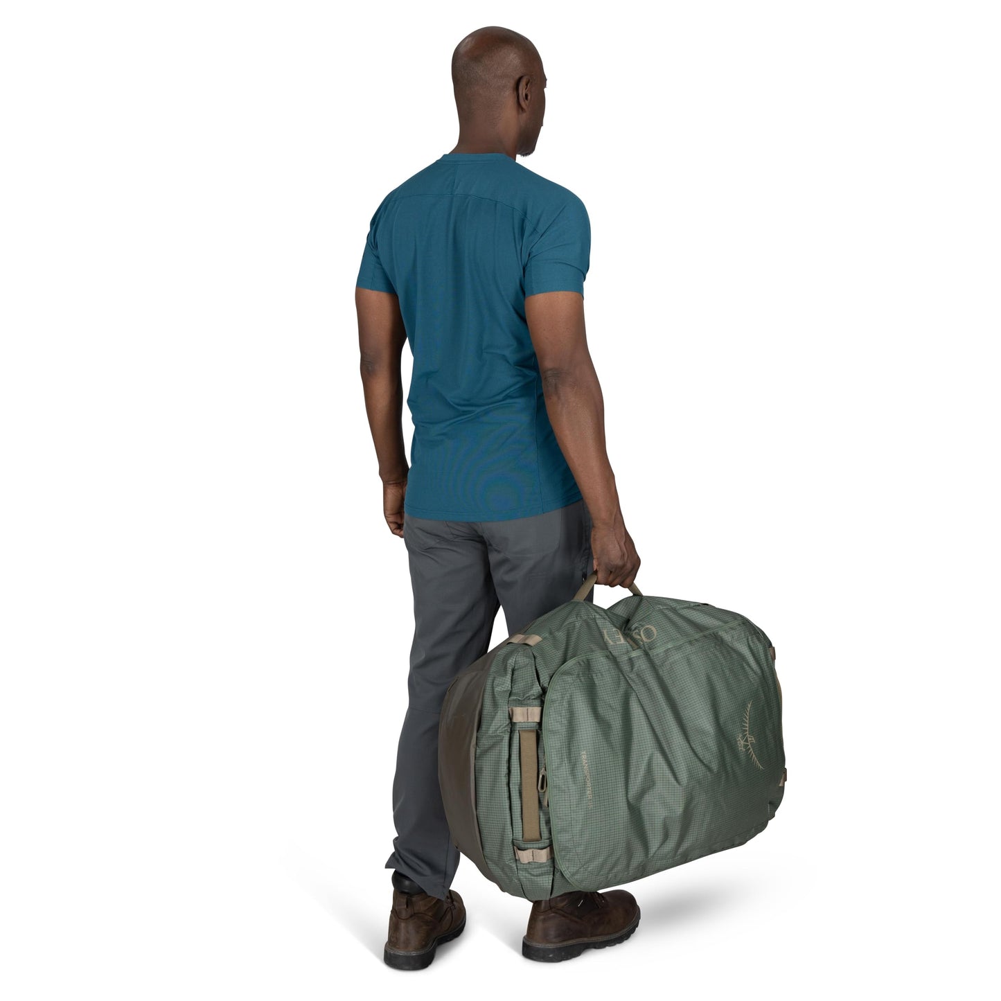 Osprey Transporter 95L Lightweight Travel Duffel Bag - Large Water Resistant Durable Gear Bag for Men and Women, Raven Black