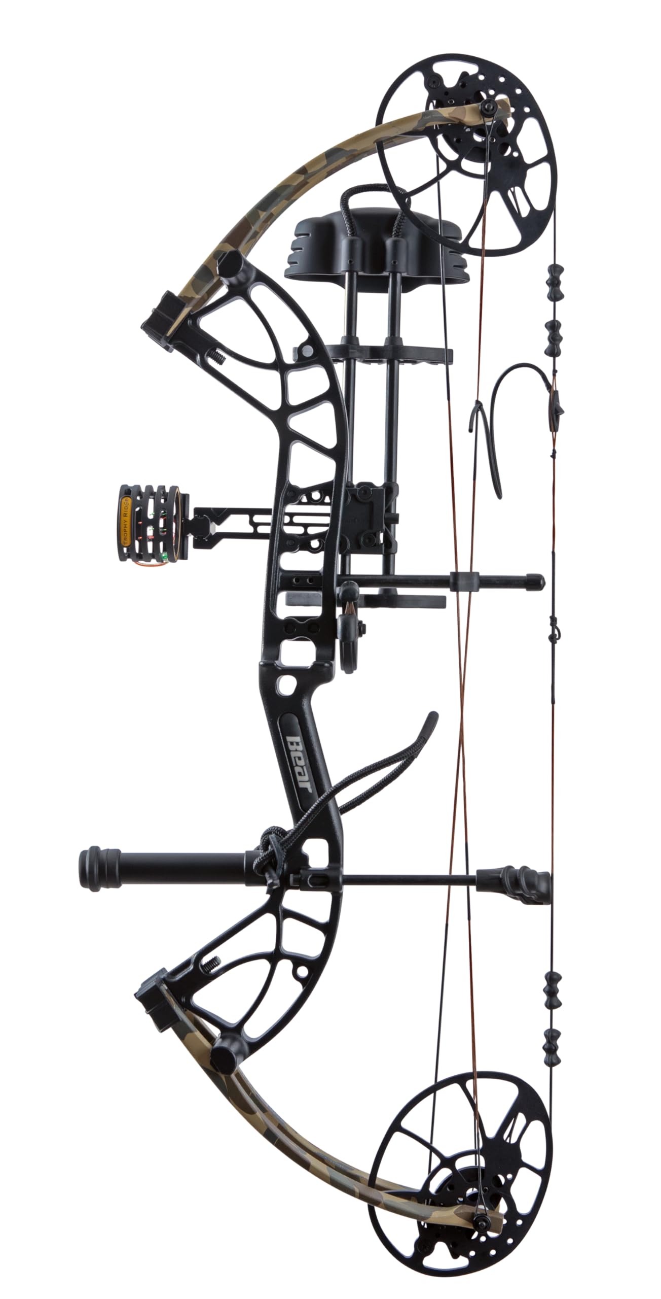 Bear Cruzer G4 Ready to Hunt Compound Archery Bow, 70lb. Draw Weight, Right Hand, Black/Fred Bear