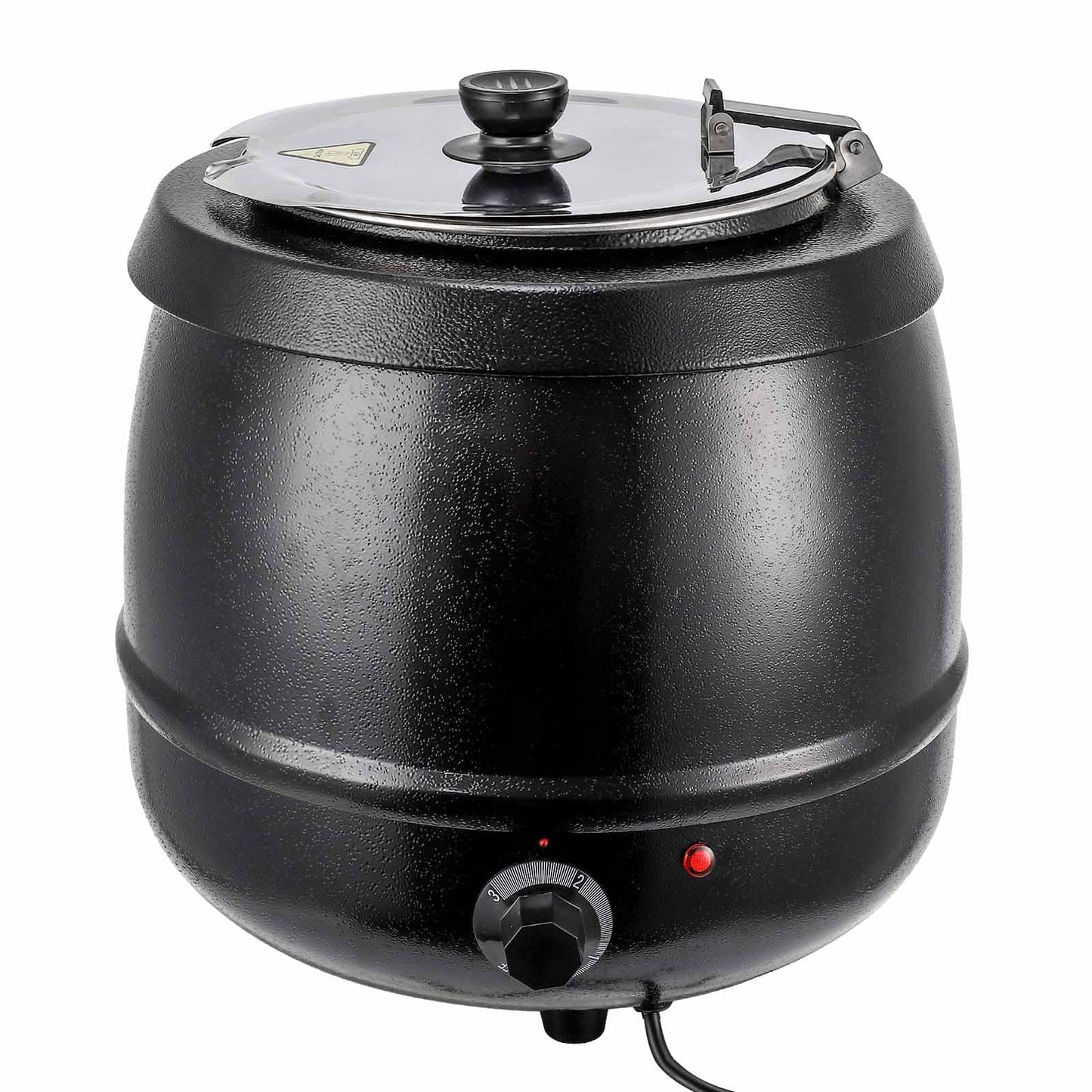 Takywep Commercial Soup Warmer - 10.5 Quart Capacity, Precise Temperature Control, Ideal for Restaurants and Large Family Gatherings (Black)