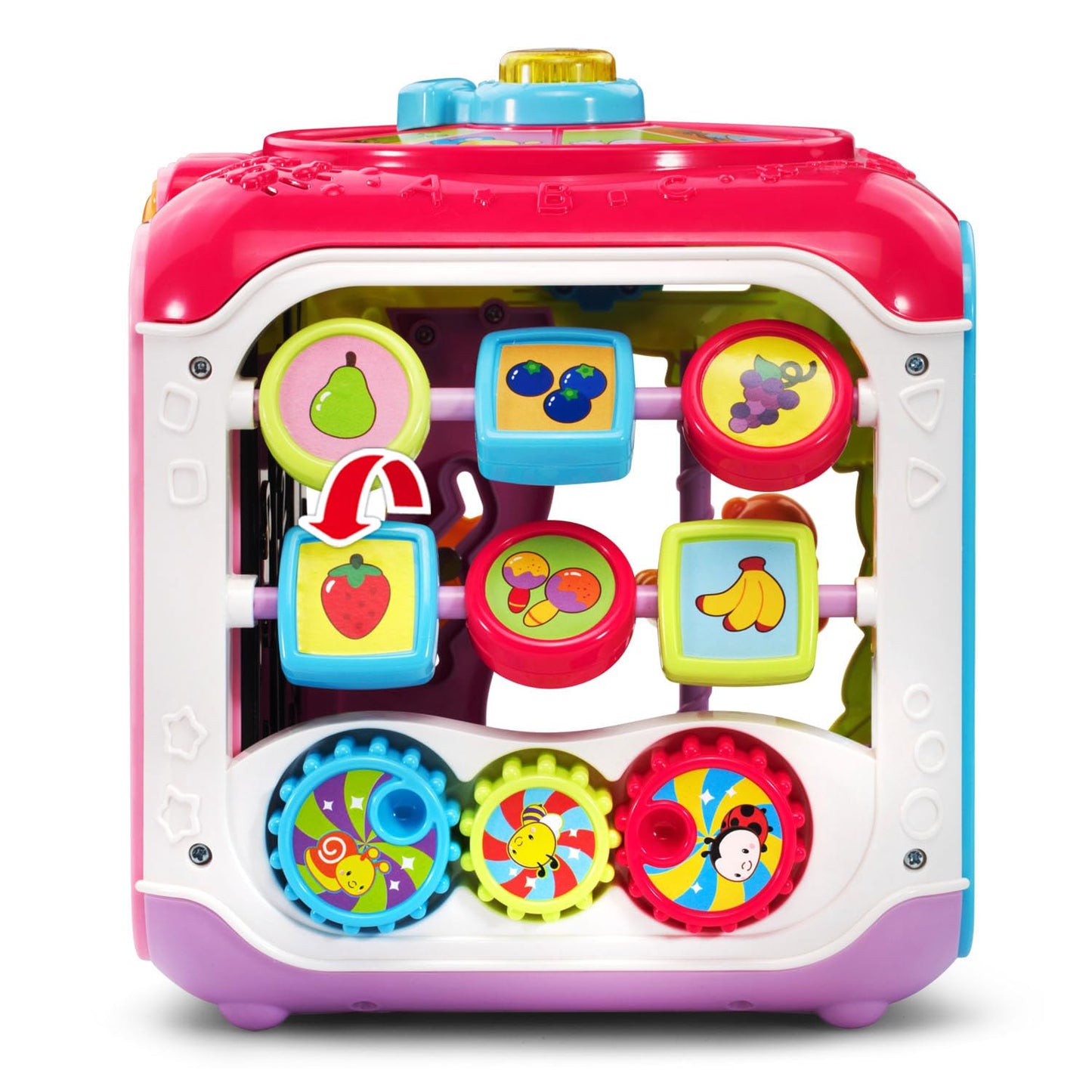 VTech Sort and Discover Activity Cube (Frustration Free Packaging), Pink