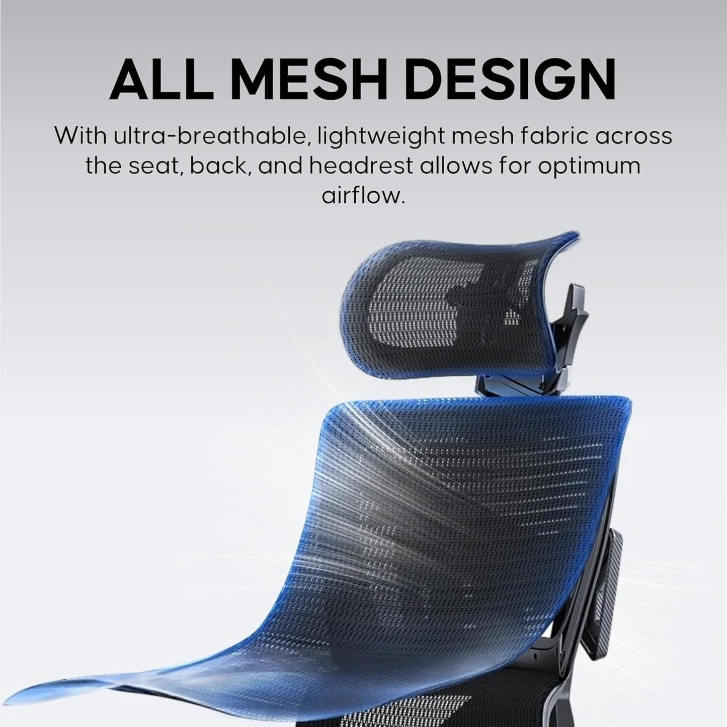 Anda Seat X-Air Pro Mesh Gaming Chair for Adults – Ergonomic Mesh Office Chair with 5D Adjustable Armrests, Lumbar Support & Headrest, Comfortable Heavy Duty Desk Chairs, Twilight