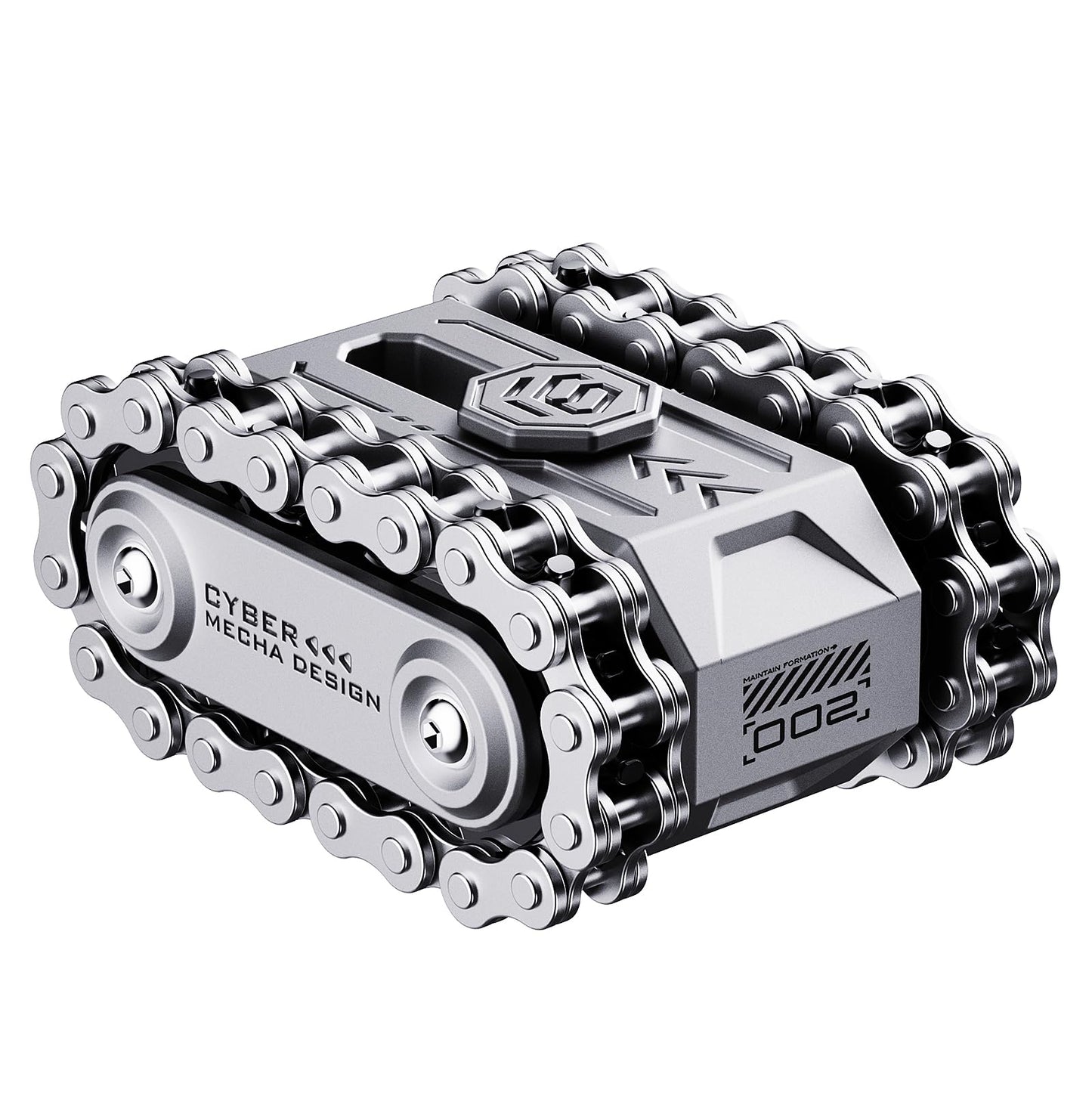 4 in 1 Fidget Slider Roller Chain Spinner Combo, Metal Chain Fidget Toy with Tactile Feedback & Clicking Sounds, Stress Relief Sensory Toy for Adults, Focus Tool for Work Study Waiting