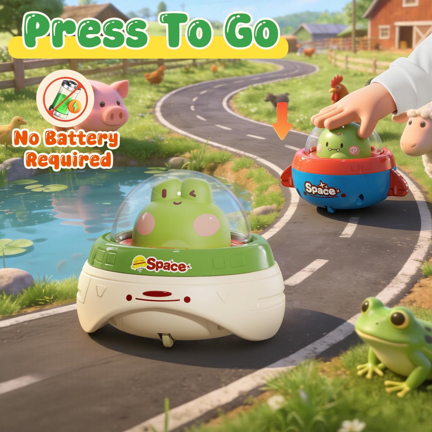 NUMBERFUN 4PCS Cars and 3PCS Suction Spinners Toys for 1 Year Old Boys and Girls,Baby Toys 6-12-18 Months,Montessori Toys for Toddler 1-3,First Birthday Gift for 1 Year Old