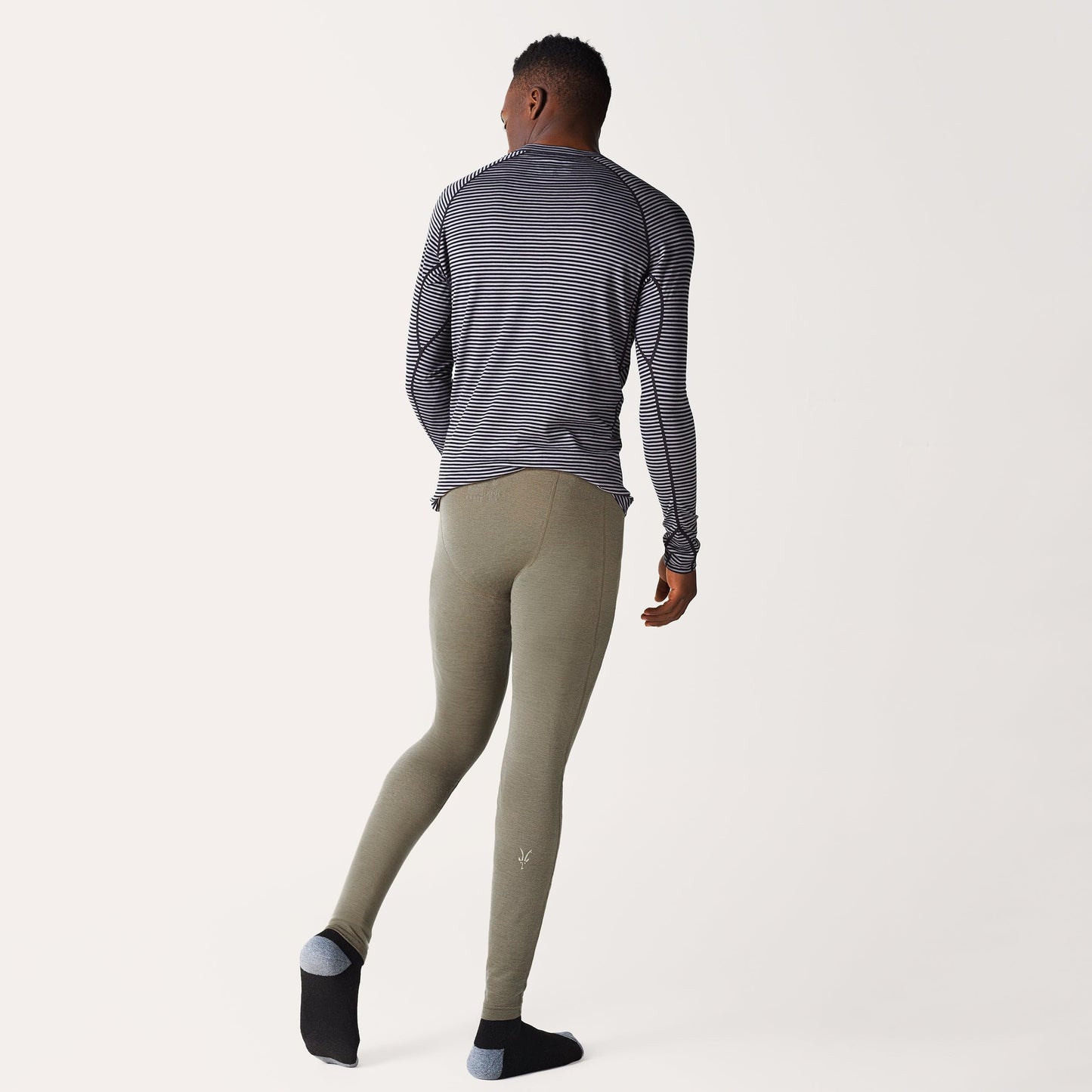 IBEX Woolies Pro Tech Merino Wool Base Layer Thermal Pants for Men | Lightweight & Moisture Wicking Long Johns Bottoms Ideal for Hiking, Travel & Winter Layering | Black (M)