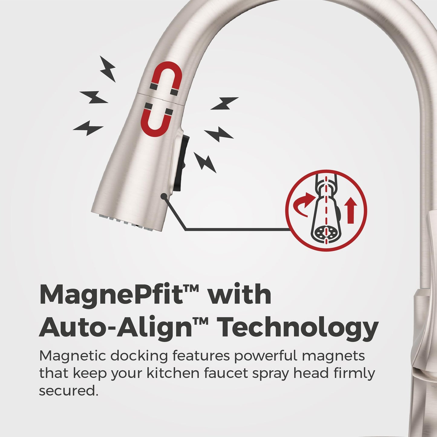 Pfister Miri 2.0 Kitchen Faucet with Pull Down Sprayer and Soap Dispenser, Single Handle, High Arc, NSF Certified, Spot Defense Stainless Steel Finish, F5297MRRGS