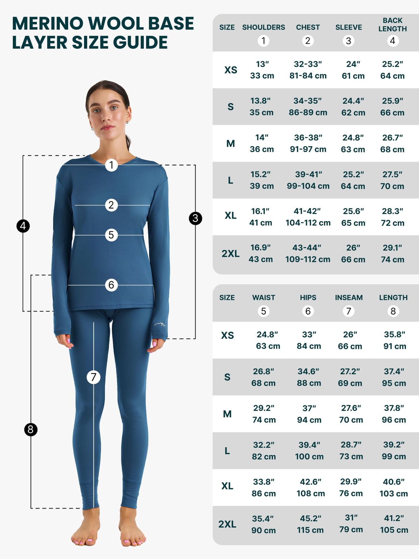 Merino.tech Merino Wool Base Layer Women Set - Heavyweight, Lite, Midweight Merino Thermal Underwear For Women Top, Bottom (Large, 250 Black Zip-up Set)