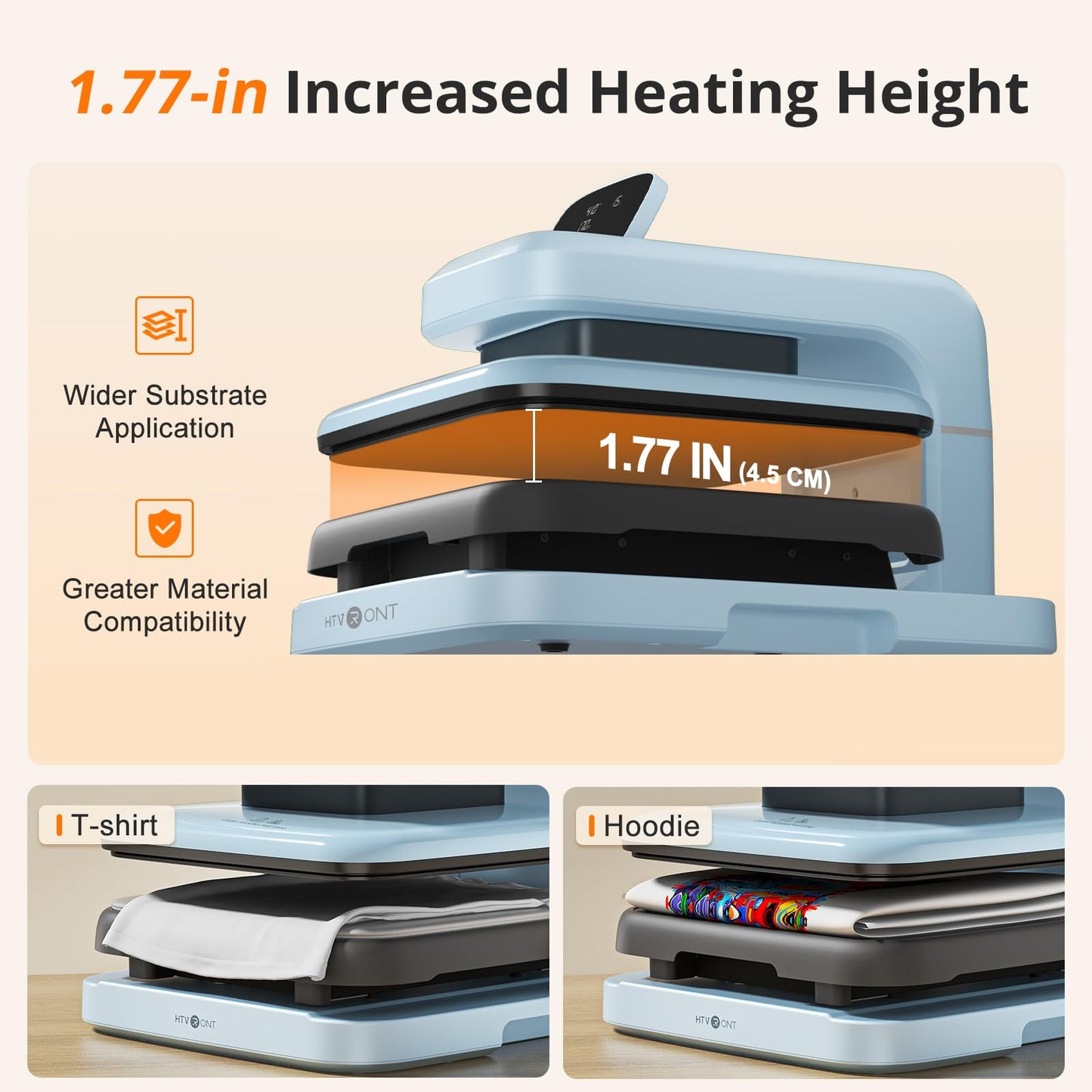 【Premium Bundle】 HTVRONT Automatic Heat Press 2 + HTVRONT Automatic Heat Press Accessories Kit + 2 Pack Cutting Mats 12x12 + 8 Pcs 3D Puff Vinyl + 10" x 8ft Gold Glitter HTV Heat Transfer Vinyl