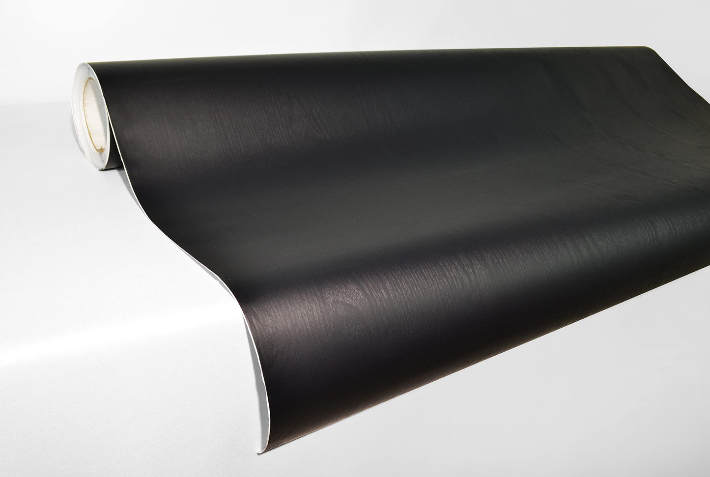VViViD Black Wood Grain Faux Finish Textured Vinyl Wrap Roll Sheet Film DIY No Mess Easy to Install Air-Release Adhesive (100ft x 48 Inch)