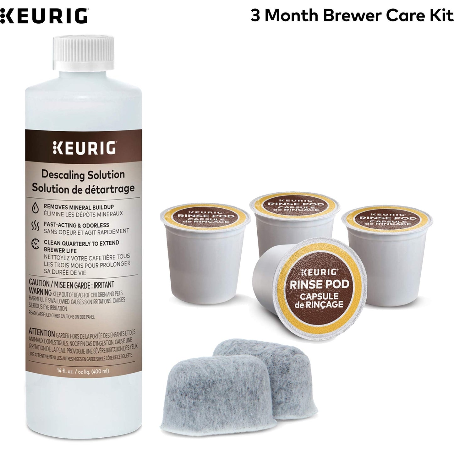 Keurig® K-Supreme Single Serve K-Cup Pod Coffee Maker (Black) 3-Month Brewer Maintenance Kit