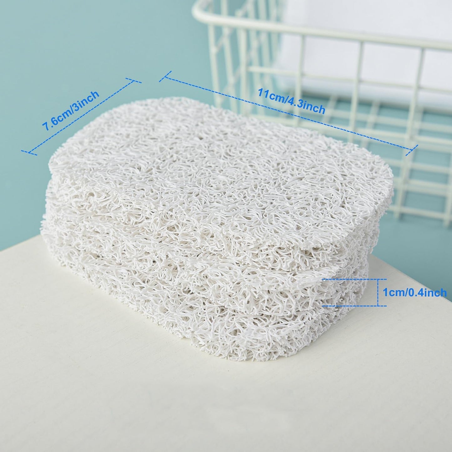 4PCS White Soap Holder PadBPA-Free Savers Pads for Soap Dish,Easy to Clean Soap Lifting Pads Suitable for Shower Kitchen Bathroom Bathroom Travel Hotel Cleaning Products
