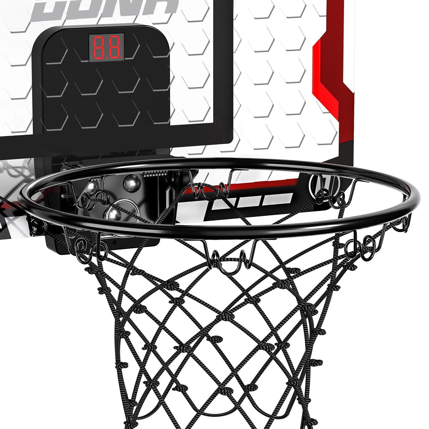 TEMI Basketball Hoop Indoor, Mini Basketball Hoop with 4 Balls & Electronic Scoreboard, Over the Door Basketball Hoop, Basketball Toys for Boys Girls Age 5 6 7 8 9 10 11 12 - Kids & Teens Gift Ideas
