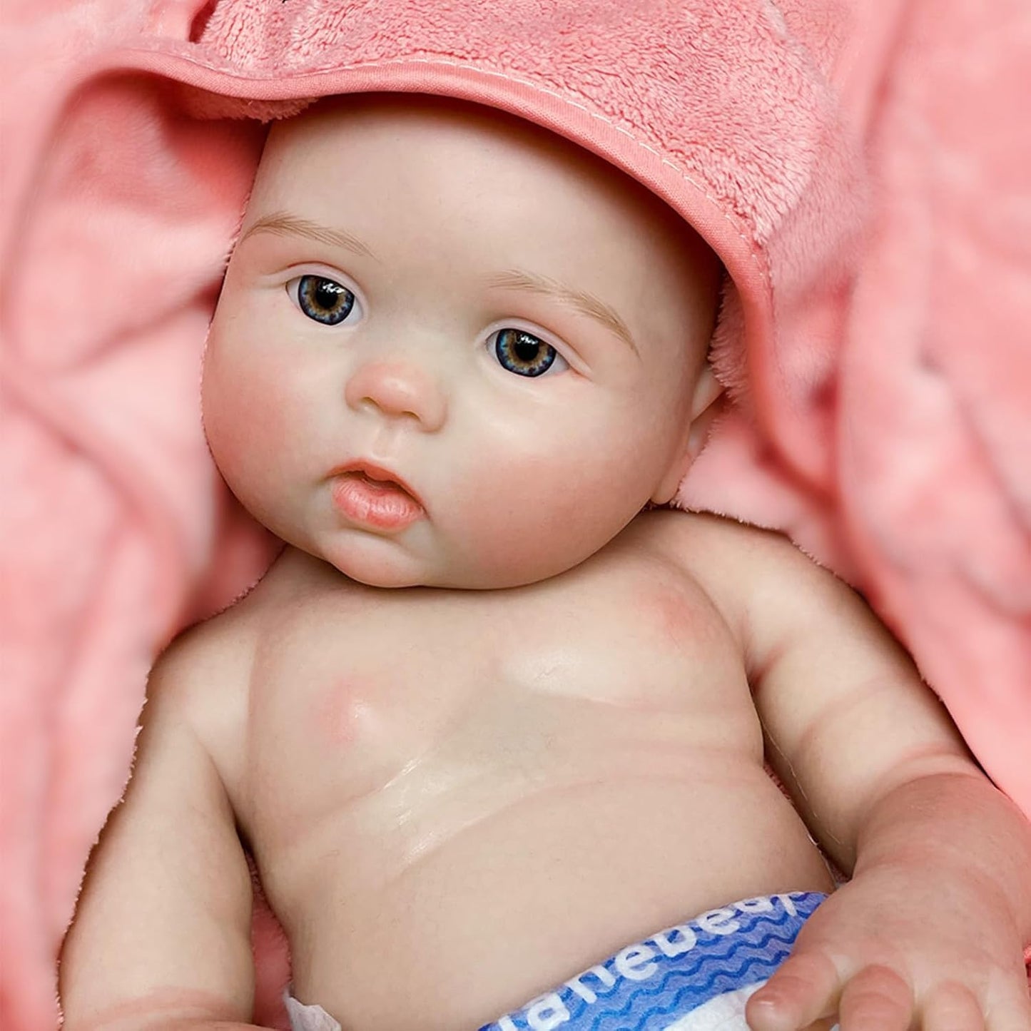 Aniiyy 18 Inch 6.39lbs Full Body Silicone Baby Dolls Realistic Toddlar Baby Dolls,Silicone Reborn Baby Dolls Girl, Not Vinyl Dolls