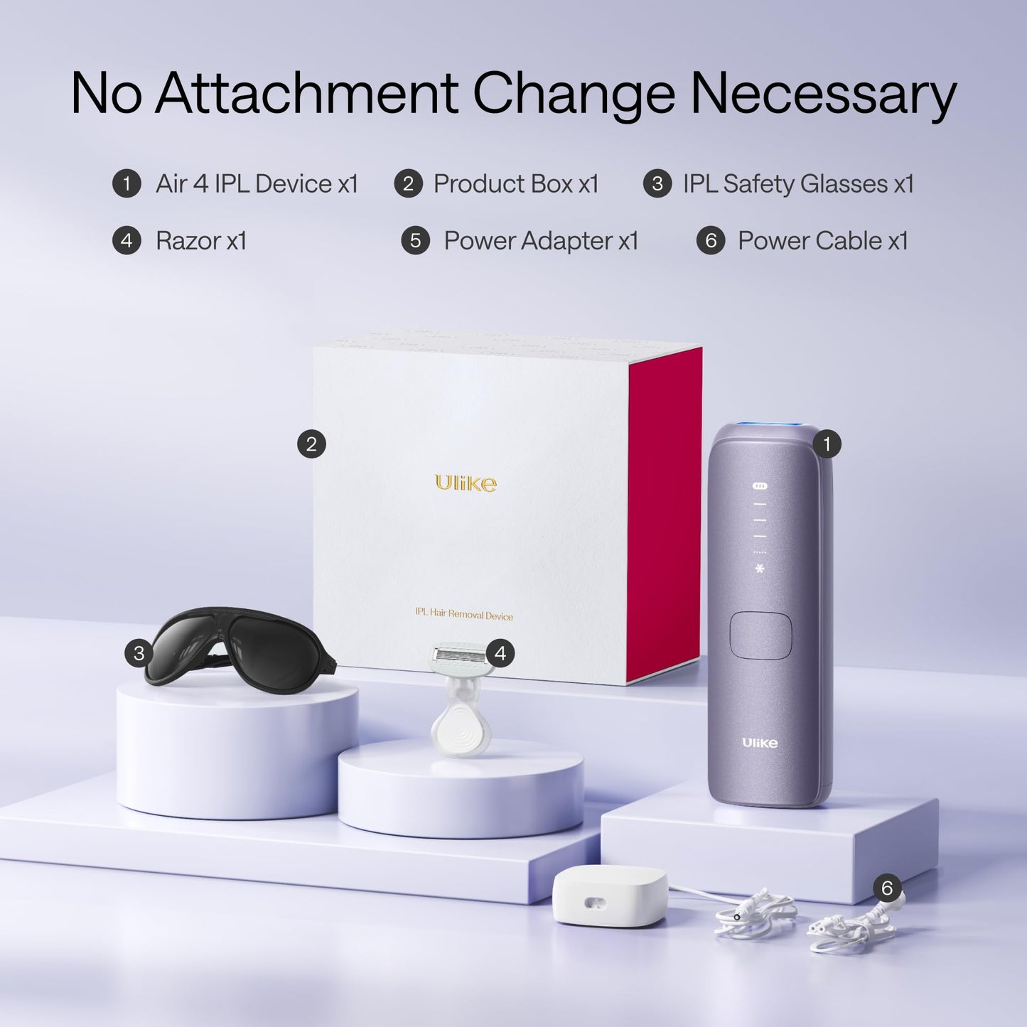 Ulike Laser Hair Removal Device Air 4 Ipl Gift for Women and Men, Ice Cool and Permanent Hair Reduction for Nearly Painless, USHR Mode Hair Removal in 10mins from Home