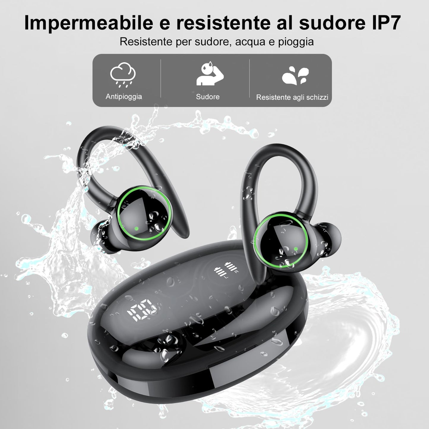 Ai Translation Earbuds Real Time, 164 AI Language Translator Earbuds,3-in-1 Translator Earbud Bluetooth 5.4 with 5 Translation Modes,48H Translatior Headphones for Travel, Business, Learning, Black