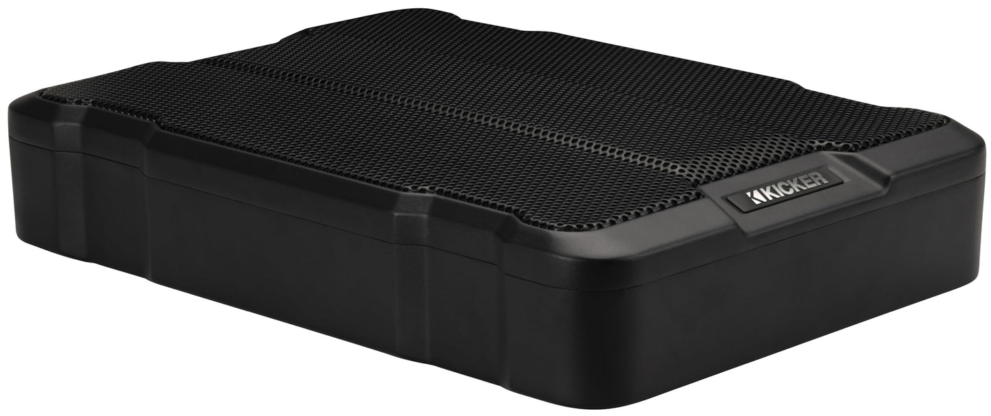 KICKER 51HS12 Hideaway Compact Powered Subwoofer, 12-Inch