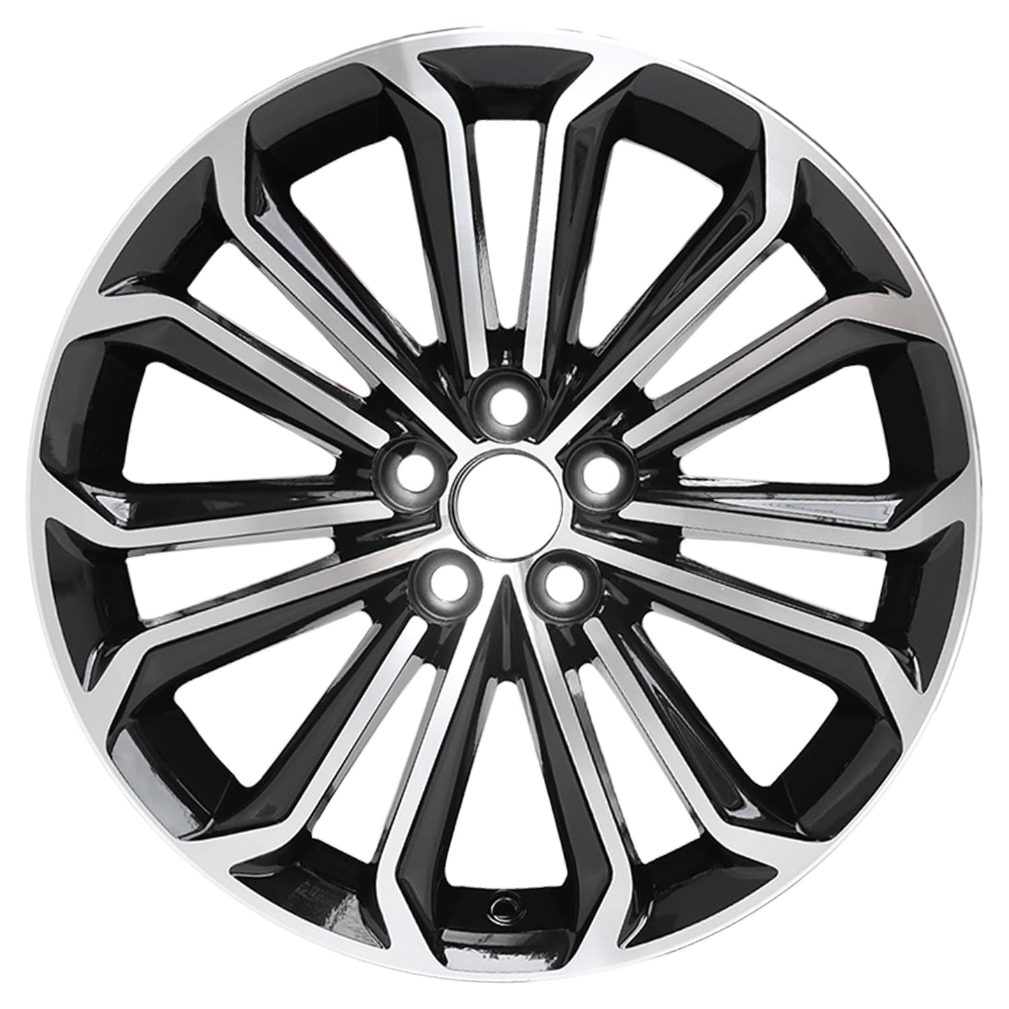 LUNEGUE New 17" x 7" 17 Inch Replacement Aluminum Alloy Wheel Rims Fit for 2014 2015 2016 Toyota Corolla 17 Inch Black Machine Face (Diamond Cut) Black Rim, OE Direct Replacement, ALY75152U45N