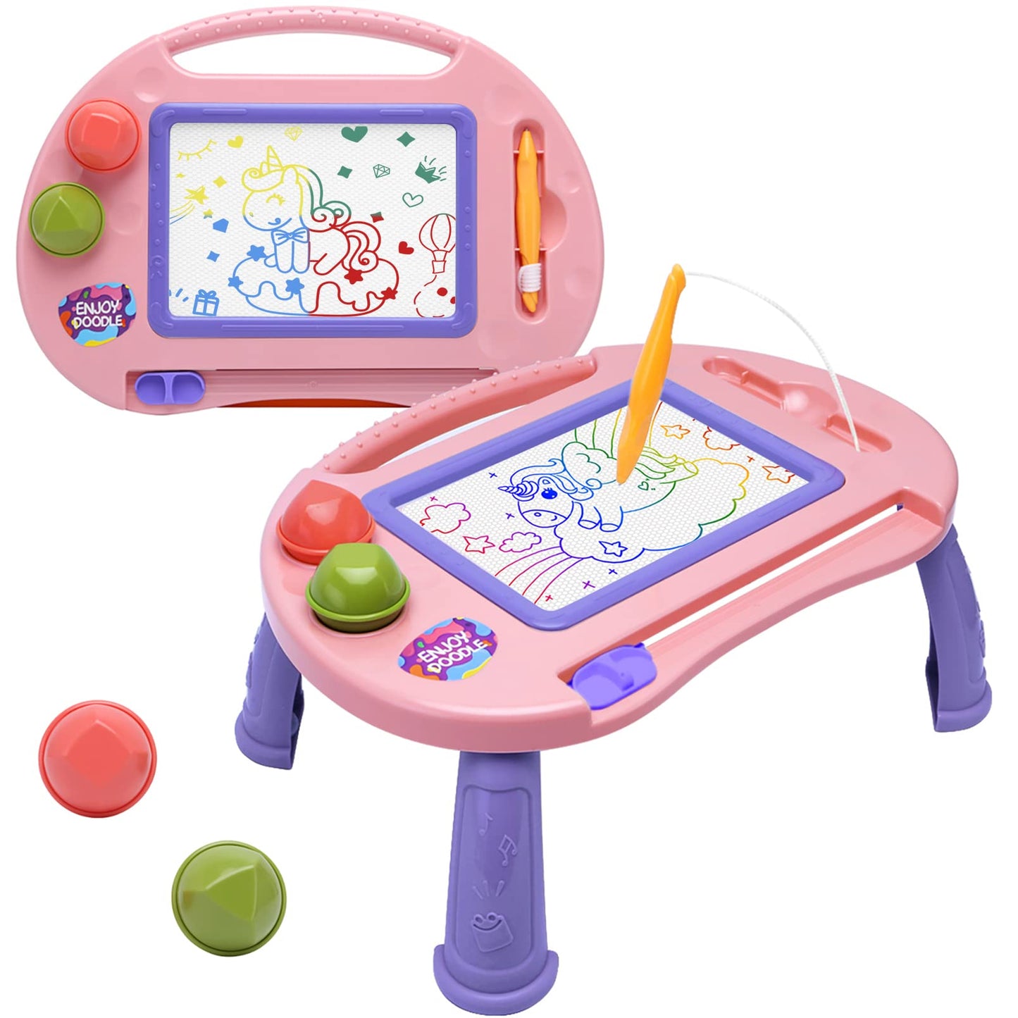 BABLOCVID Toddler Toys,Toys for 1-2 Year Old Girls,Magnetic Drawing Doodle Board for Kids Toy,Educational Learning Baby Toy for 18 Months 1 2 3 Year Old Girl Boy Birthday Easter Gifts,Arts and Crafts