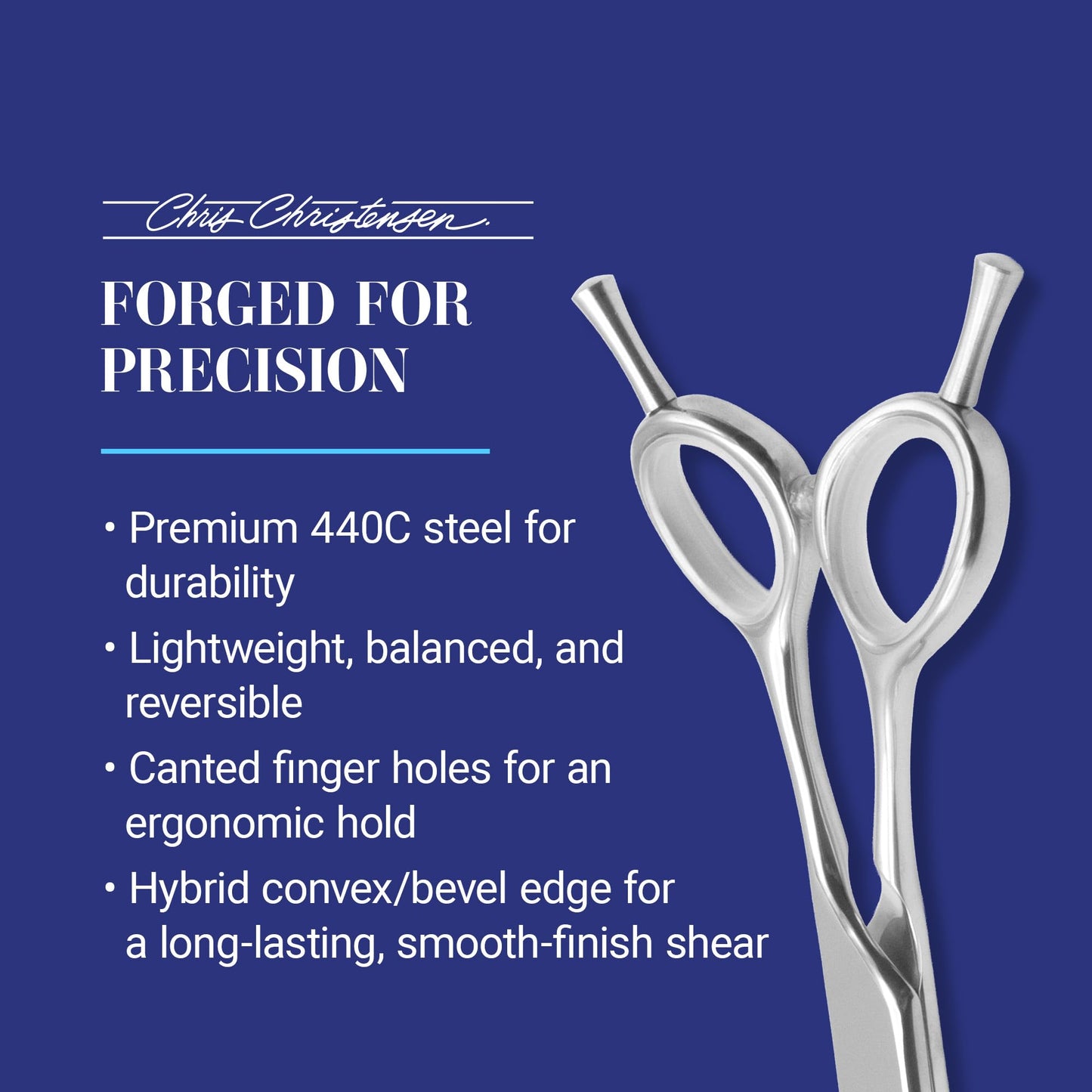 Chris Christensen Classic Series Grooming Shears, Full Set of Shears With Case, Groom Like a Professional, Any Skill Level, Made From 440C Japanese Steel